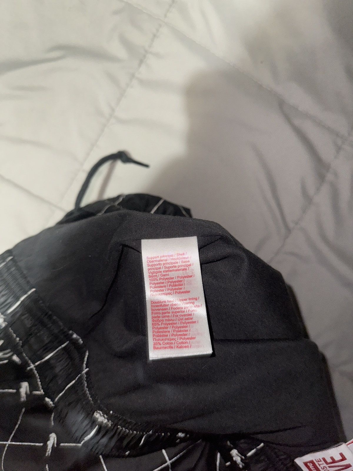 Lacoste × Supreme Large Supreme x Lacoste Nylon Grid Reflective Black Size US 32 / EU 48 - 6 Thumbnail