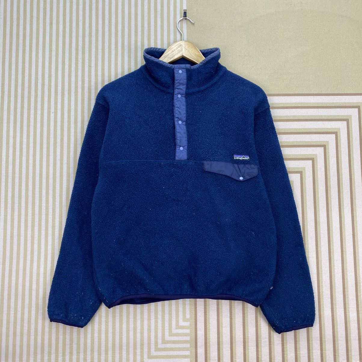 Patagonia 🫶Vintage 90s Patagonia Fleece Half Button Pullover Jacket Size US S / EU 44-46 / 1 - 1 Thumbnail