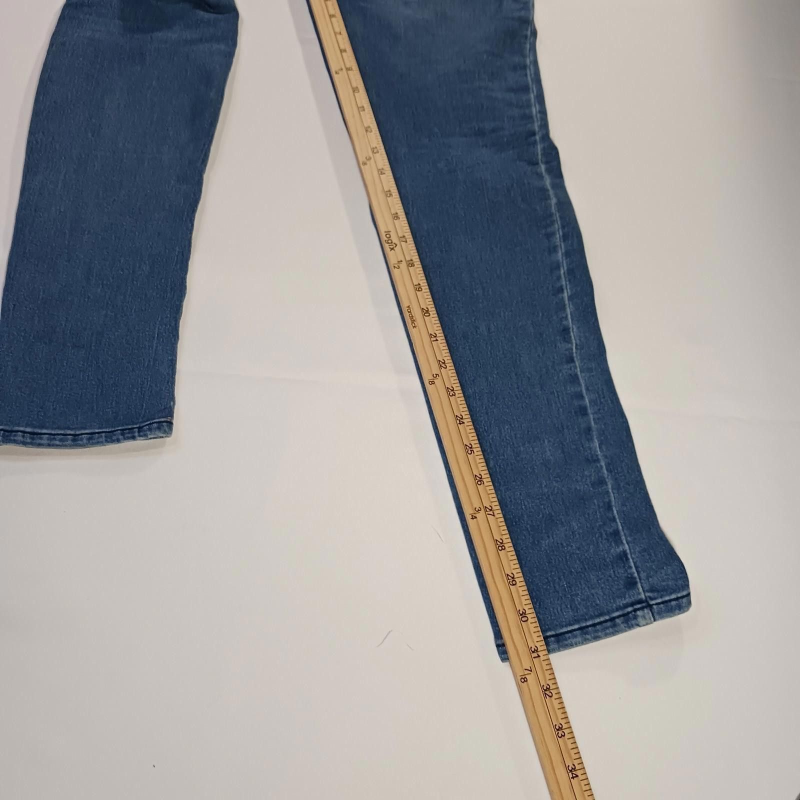 Other Watch LA LP8408 Women’s 9 Blue Cotton Blend Button Fly Jeans Size 30" / US 8 / IT 44 - 6 Thumbnail