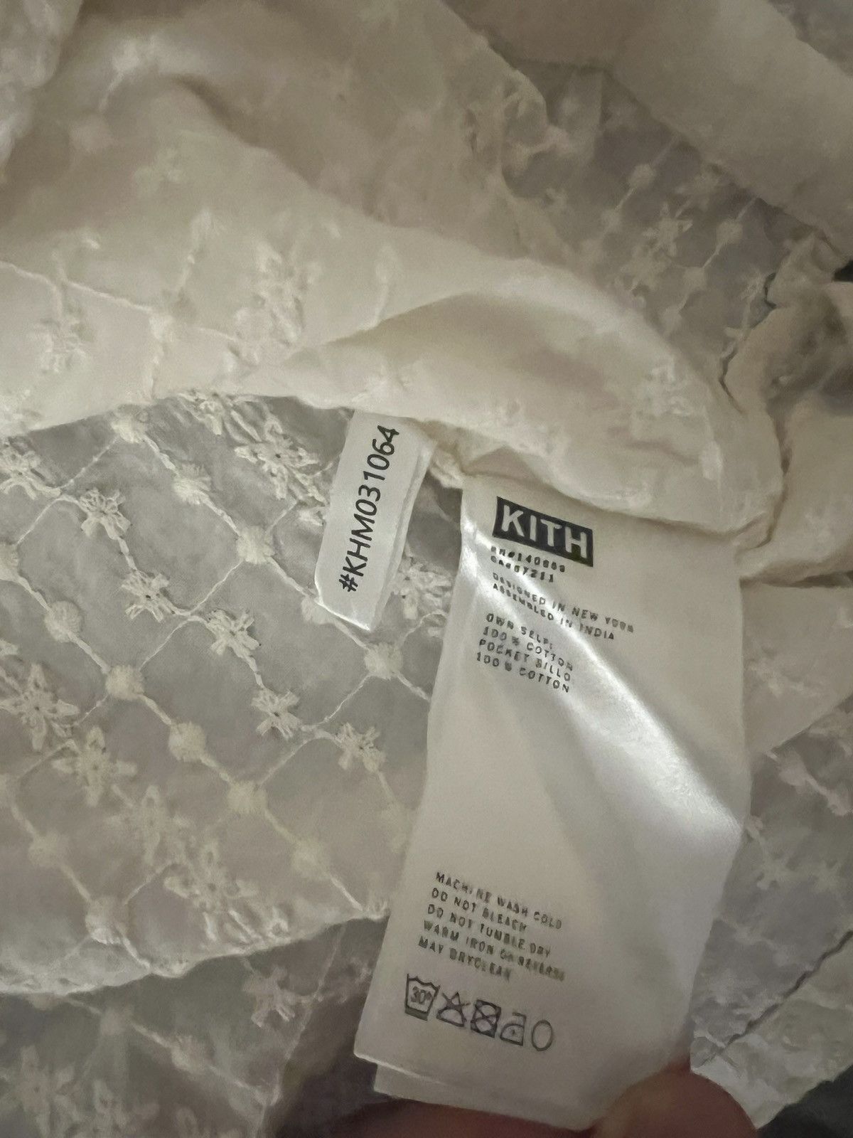 Kith kith white embroidered L/S thompson camp collar shirt Size US L / EU 52-54 / 3 - 5 Thumbnail