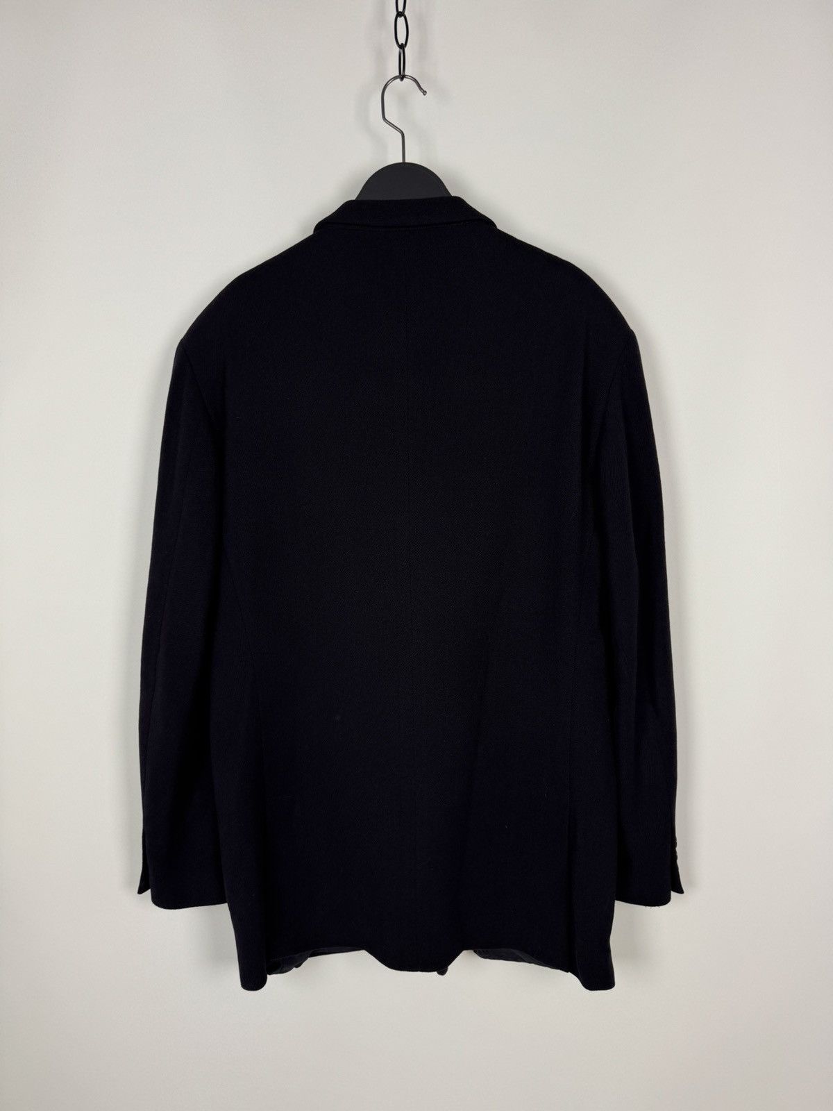 Emporio Armani 70-80’s Vintage Emporio Armani Wool Classic Blazer Jacket Size 44R - 9 Thumbnail