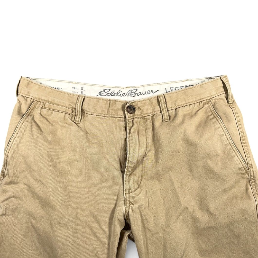Eddie Bauer VINTAGE Eddie Bauer Pants Mens 36x28 Brown Khaki Tan Classic Fit Cotton Legend Wash Size US 36 / EU 52 - 3 Thumbnail