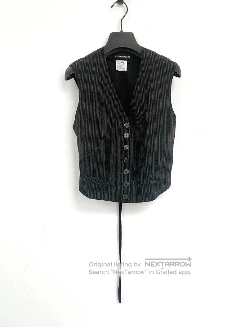 Ann Demeulemeester Ann Demeulemeester Striped Tie Vest. Size US M / EU 48-50 / 2 - 2 Thumbnail