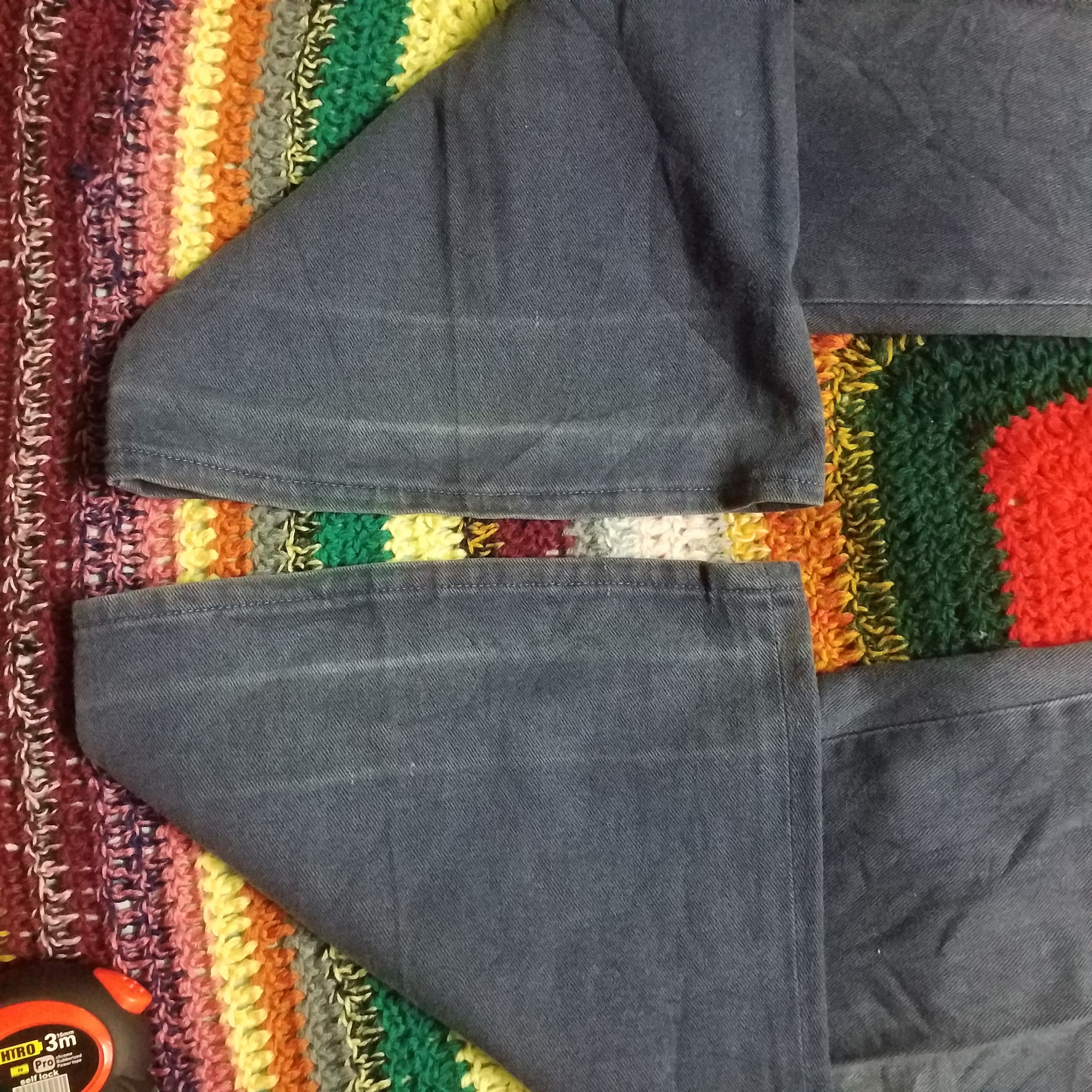 Japanese Brand BUSH PANT FLARE BUTTON SHOW UP DENIM JEANS Size 29" - 2 Thumbnail