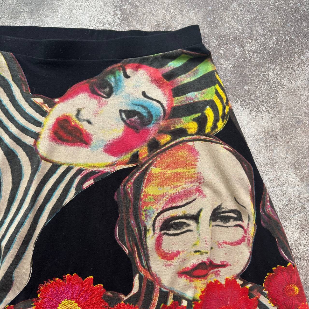 Hysteric Glamour Y2K Avant Garde Vintage JPG Gaultier Vibe Psycho Crazy Skirt Size 30" / US 8 / IT 44 - 3 Thumbnail