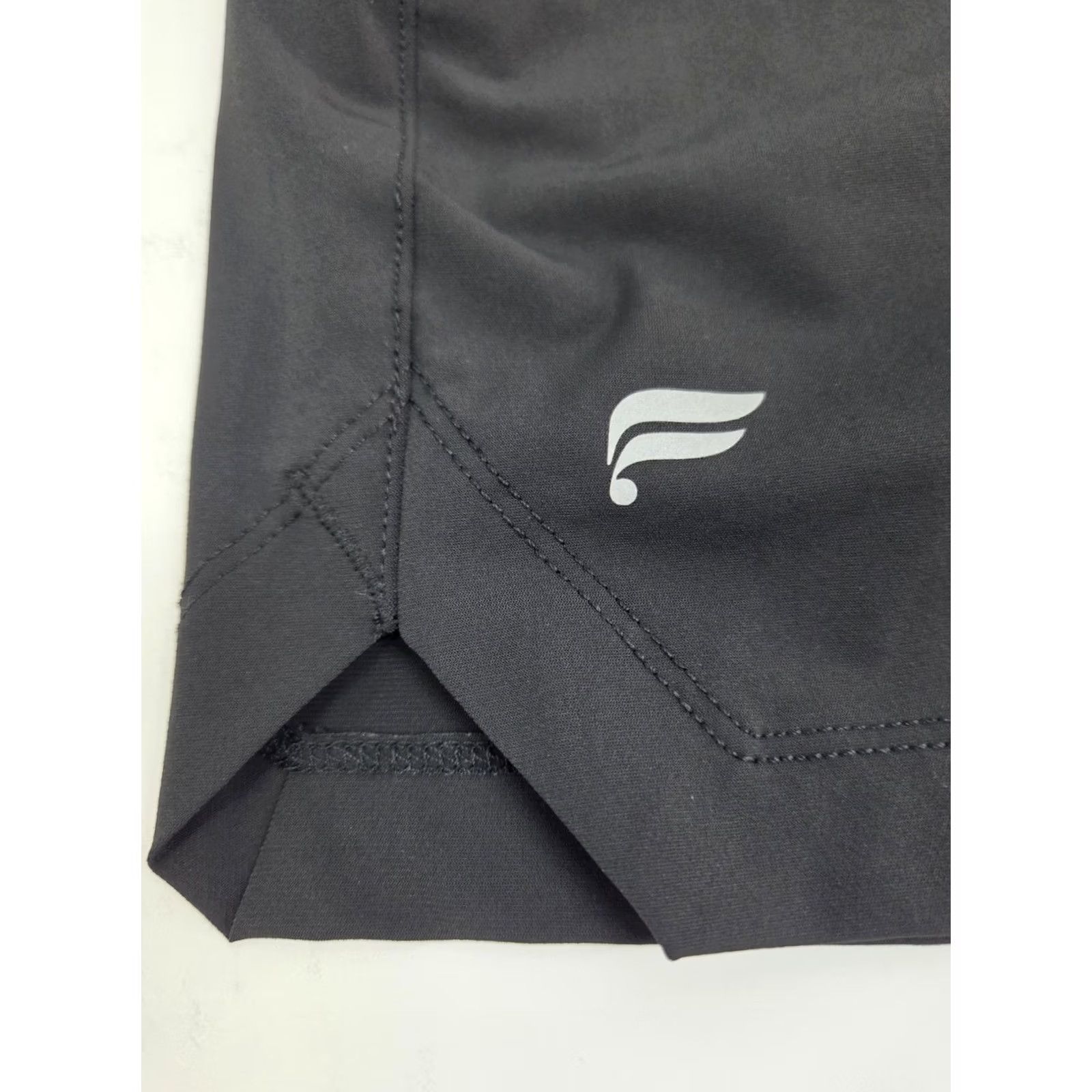 Fabletics Fabletics Mens Athletic Performance Black Shorts Drawstring Zip Pockets 33 L Black Moisture Wicking Athletic Shorts Mens FG Size US 33 - 6 Thumbnail
