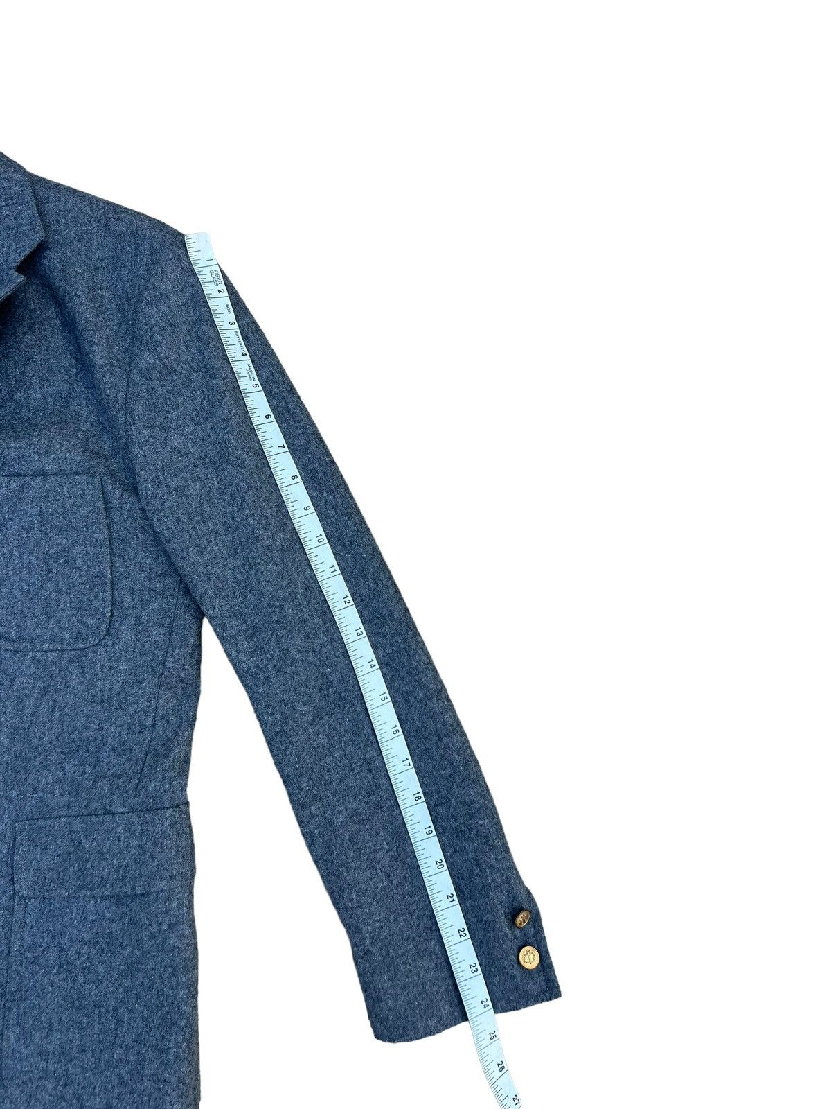 Blue Blue Japan Vintage Blue Blue Japan Grey Wool Coat Blazer Jacket Size US M / EU 48-50 / 2 - 4 Thumbnail