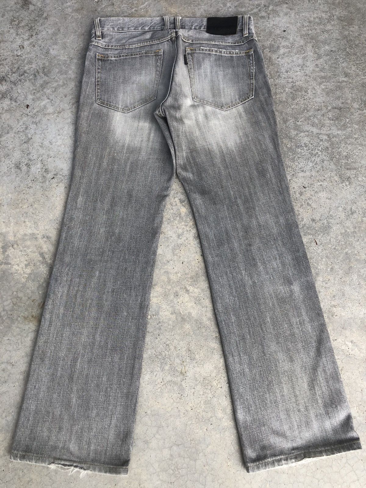 If Six Was Nine Y2k Monsieur Flared Jeans Distressed Size US 32 / EU 48 - 2 Thumbnail