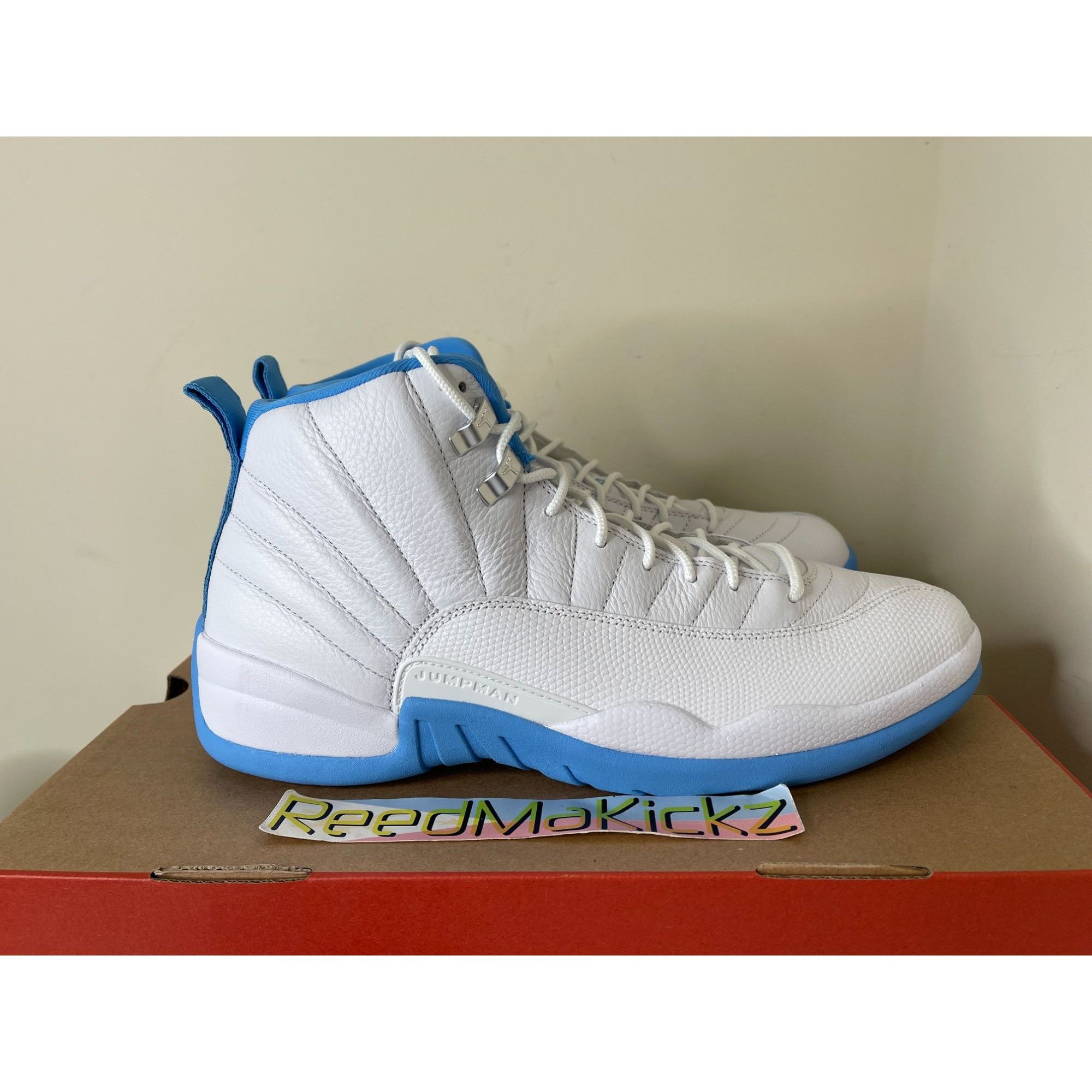 Jordan Brand Jordan 12 Retro 2025 Melo White Blue Mens 11.5us Size US 11.5 / EU 44-45 - 2 Thumbnail