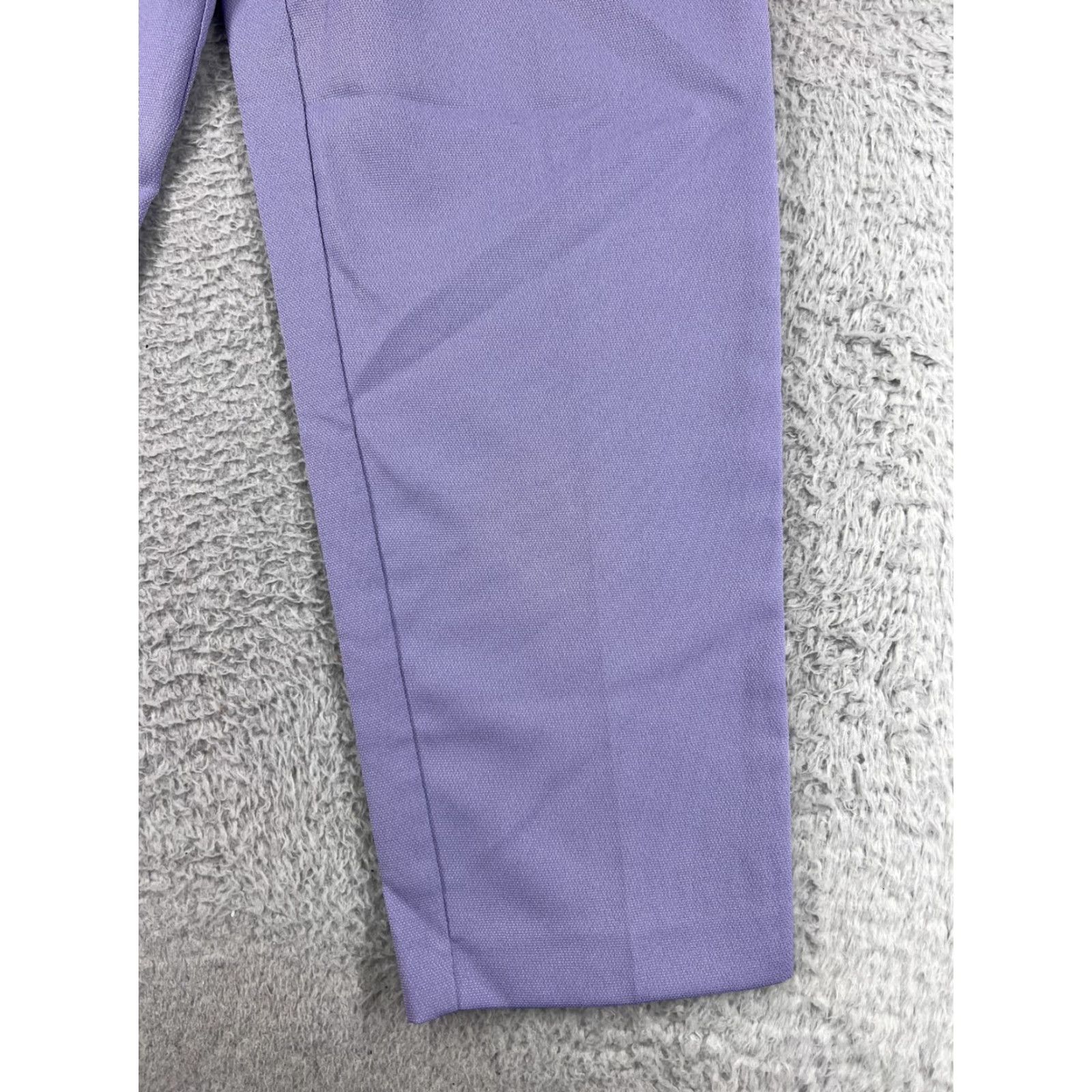 Vintage VINTAGE JoRo Pants Womens 12 Purple Elastic Waist Pull On 100% Polyester Lane Bryant Size 34" / US 12 / IT 48 - 4 Thumbnail