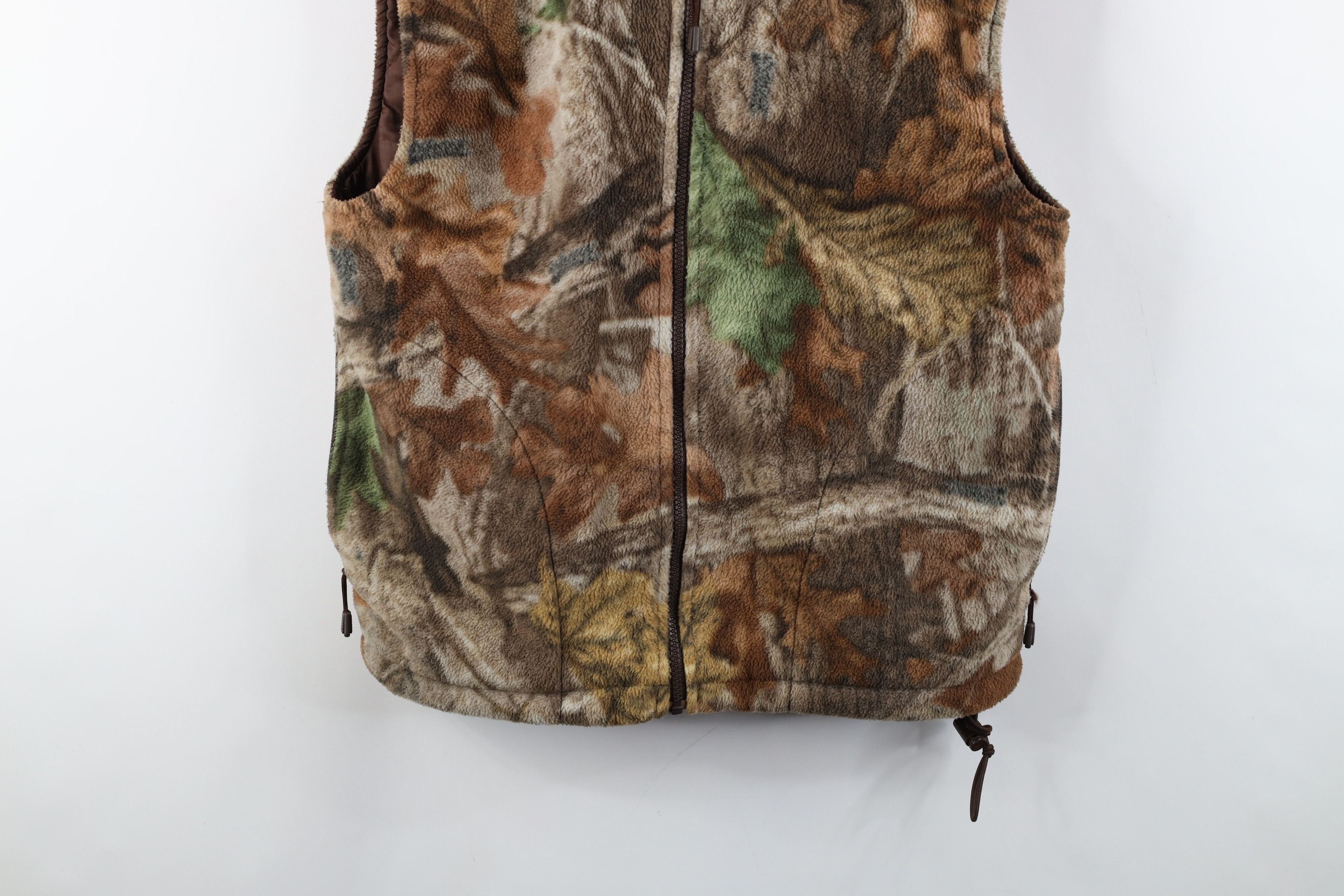 Vintage Vintage 90s Streetwear Quilted Fleece Camouflage Vest Jacket Size US L / EU 52-54 / 3 - 3 Thumbnail