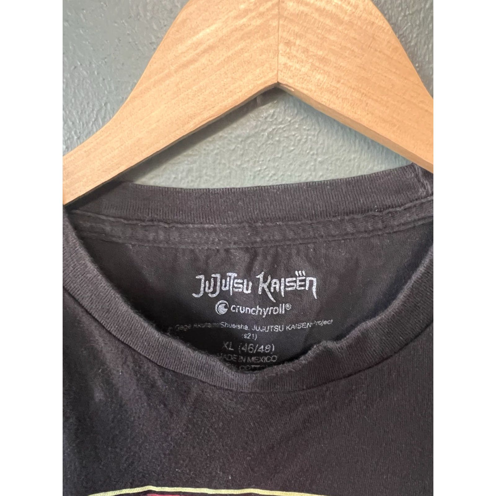 Vintage Jujutsu Kaisen Black T-Shirt Anime Size XL Japan Manga Crunchy Roll Size US XL / EU 56 / 4 - 3 Thumbnail