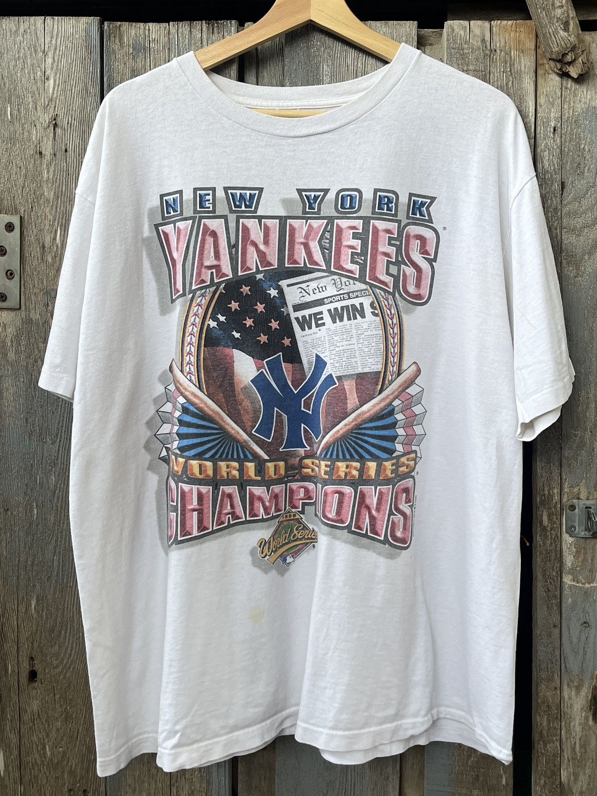 VTG 90S STARTER BROOKLYN DODGERS MLB WHITE GRAPHIC T SHIRT EXTRA LARGE XL