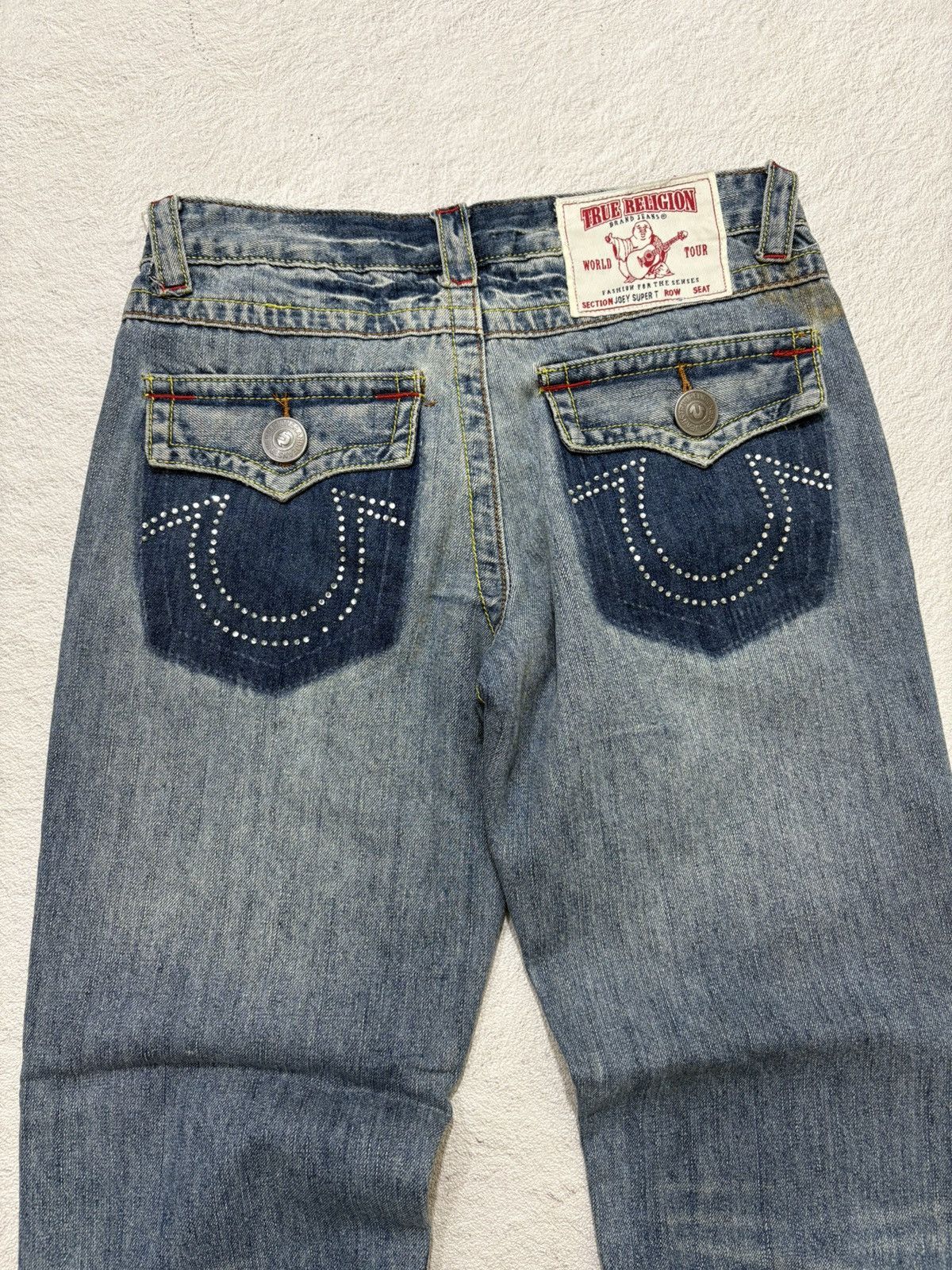Hysteric Glamour 2000s True Religion Flared Wash denim Jeans Size US 27 - 7 Thumbnail