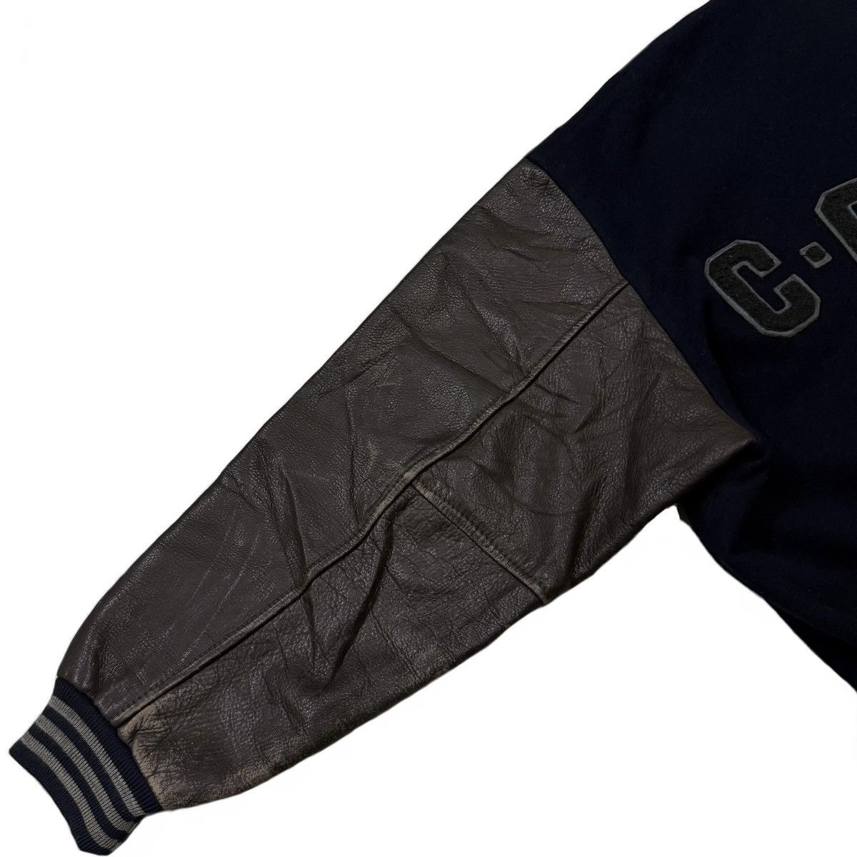 Japanese Brand Vintage Claude Cross Mens Wool Leather Varsity Jacket Size US L / EU 52-54 / 3 - 7 Thumbnail