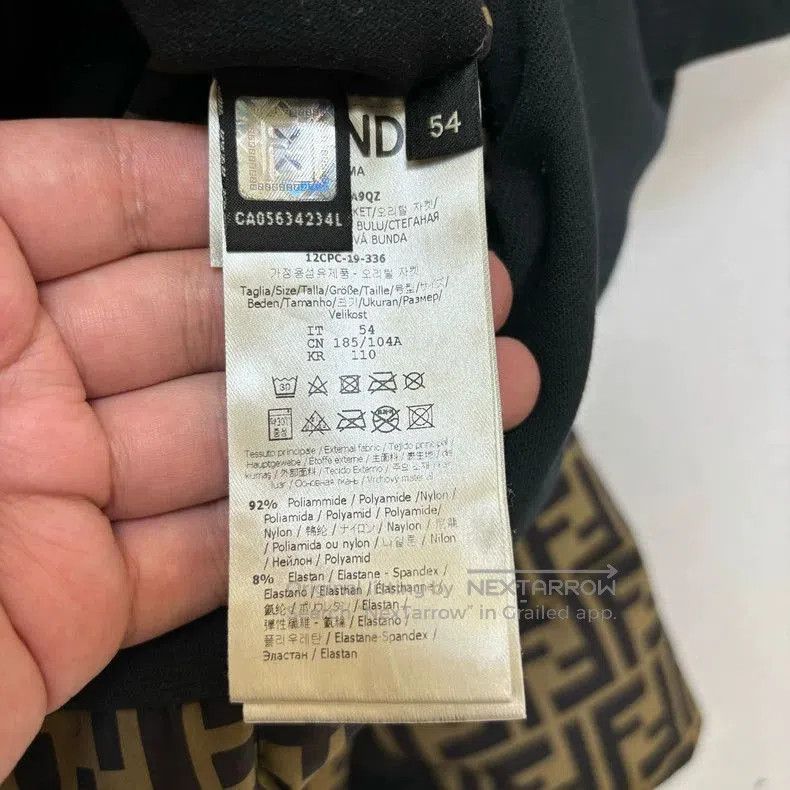 Fendi Fendi Black FF Monogram Down Jacket. Size US XL / EU 56 / 4 - 4 Thumbnail