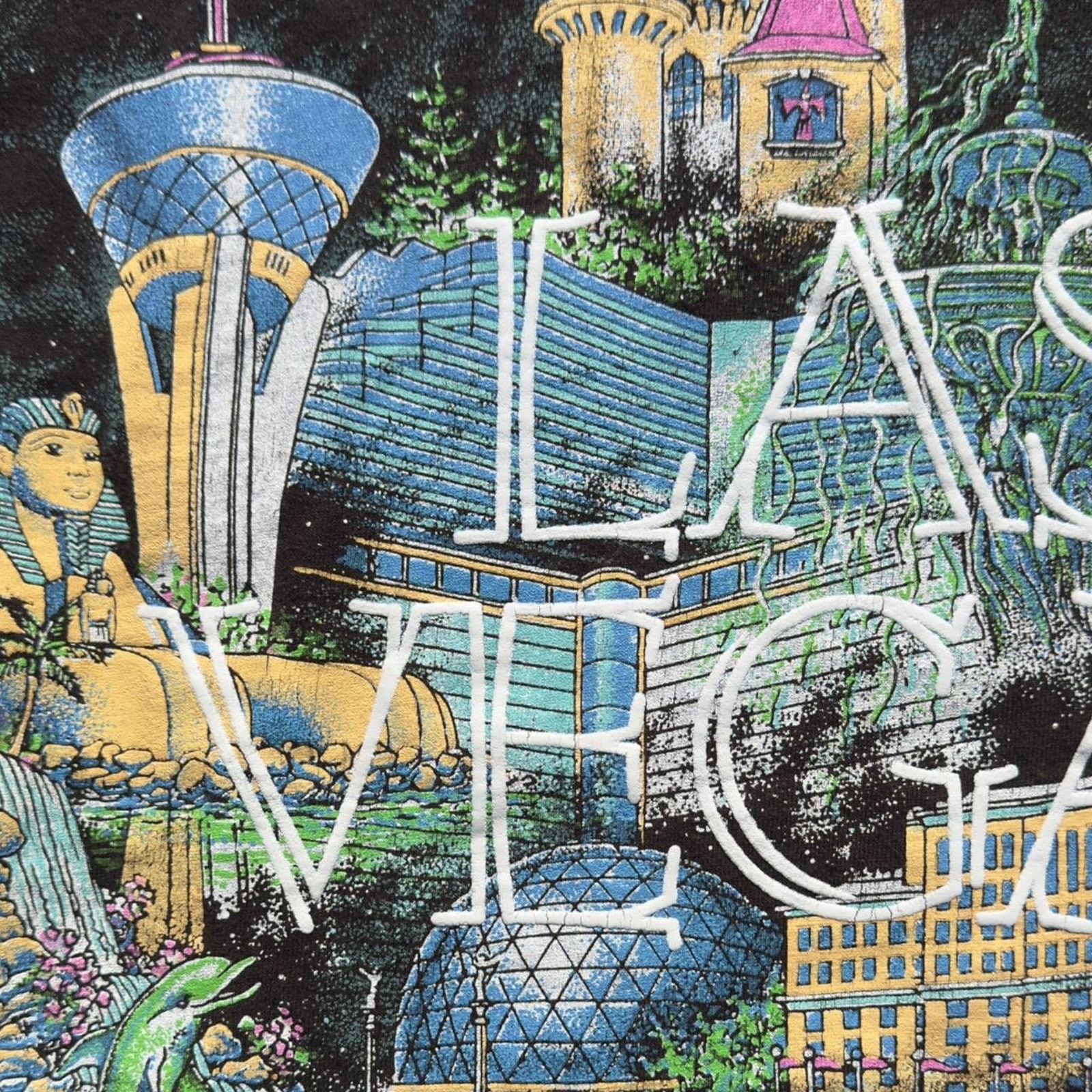 Vintage 🖤 Vintage 90s Las Vegas Cityscape Tee 🖤 Size US M / EU 48-50 / 2 - 5 Thumbnail