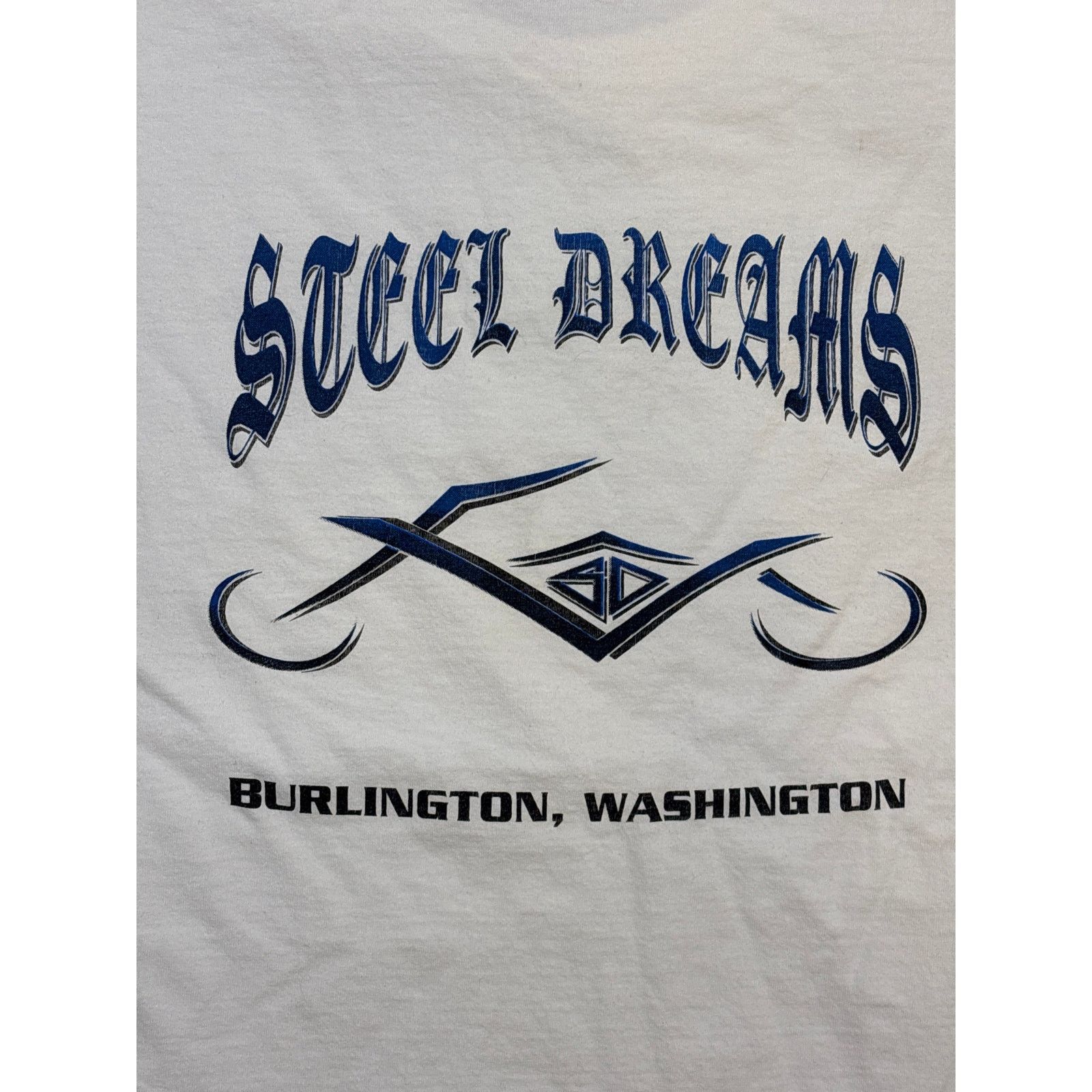 Fruit Of The Loom Vintage Motorcycle shop Steel Dreams Burlington, WA XL shirt Size US XL / EU 56 / 4 - 1 Thumbnail