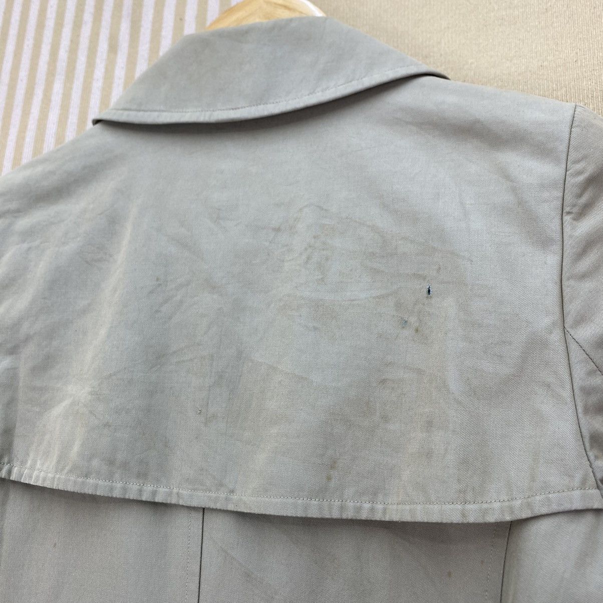 Burberry 🌺Vintage 90s Burberrys Double Breasted Belted Trench Coat Size S / US 4 / IT 40 - 7 Thumbnail