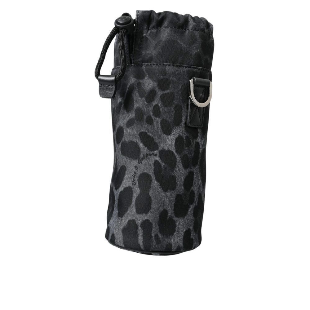 Dolce & Gabbana Dolce & Gabbana Black Leopard Round Slim Tote Bottle Cage Ba Size ONE SIZE - 1 Thumbnail