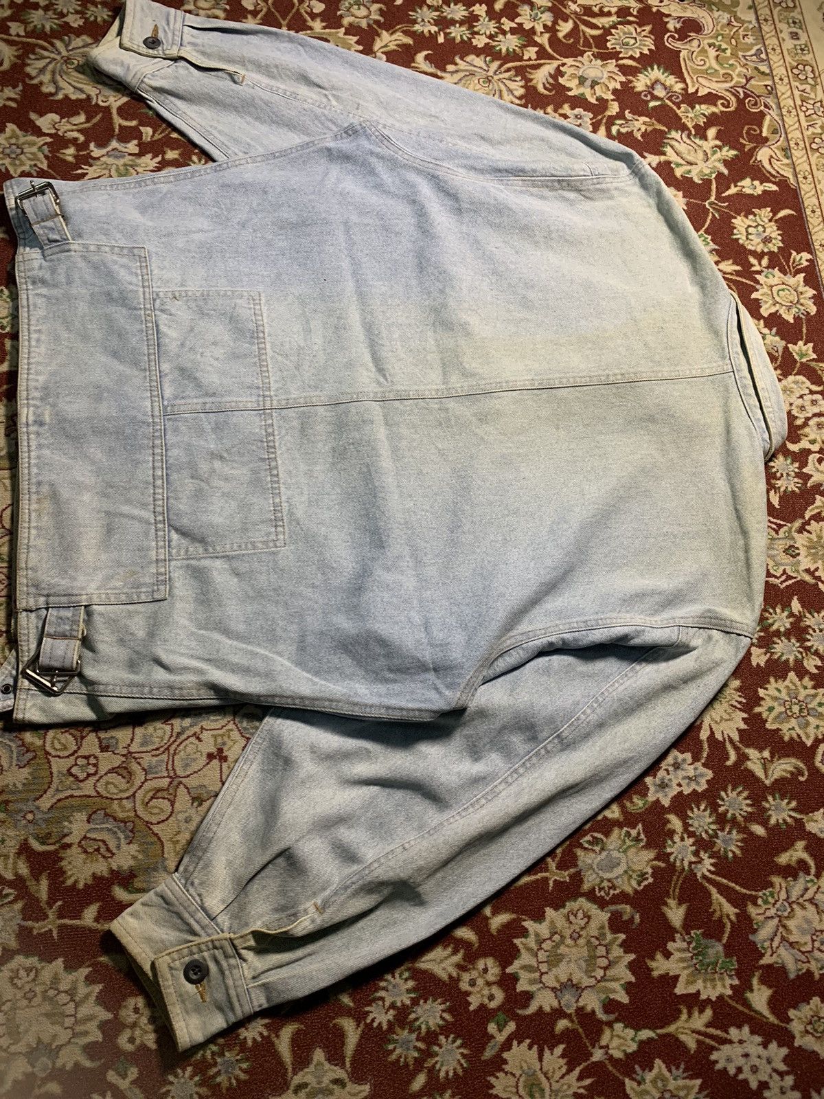 Marithe + Francois Girbaud 80s MARITHE FRANCOIS GIRBAUD DENIM JACKET BUCKLE SIDE Size US XL / EU 56 / 4 - 9 Thumbnail