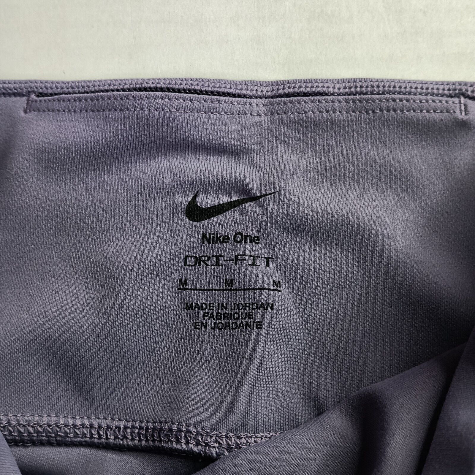 Nike Nike One Dri-FIT High Waist 8" Biker Shorts Women's M Purple Size 22" - 3 Thumbnail