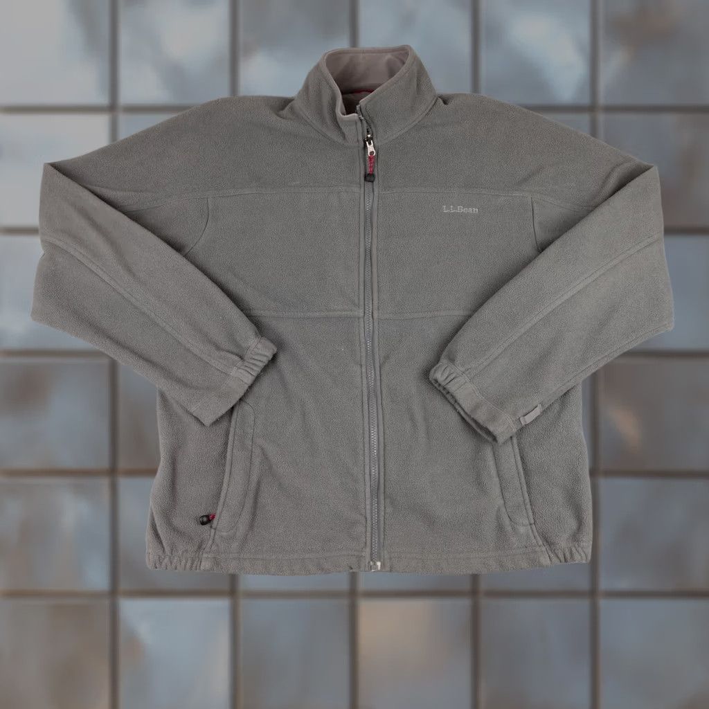 Vintage LL Bean Jacket Mens Medium Gray Full Zip Fleece Pullover Hiking Outdoor Size US M / EU 48-50 / 2 - 1 Thumbnail