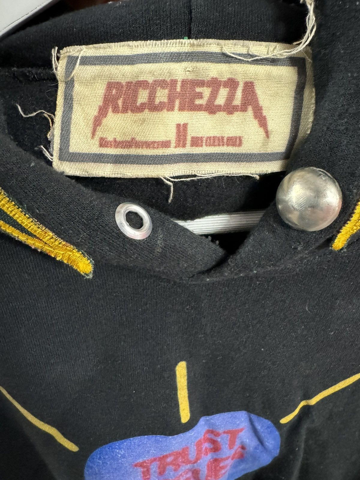 Other Ricchezza Trust Issues Heart Black Hoodie Size Medium Size US M / EU 48-50 / 2 - 7 Thumbnail