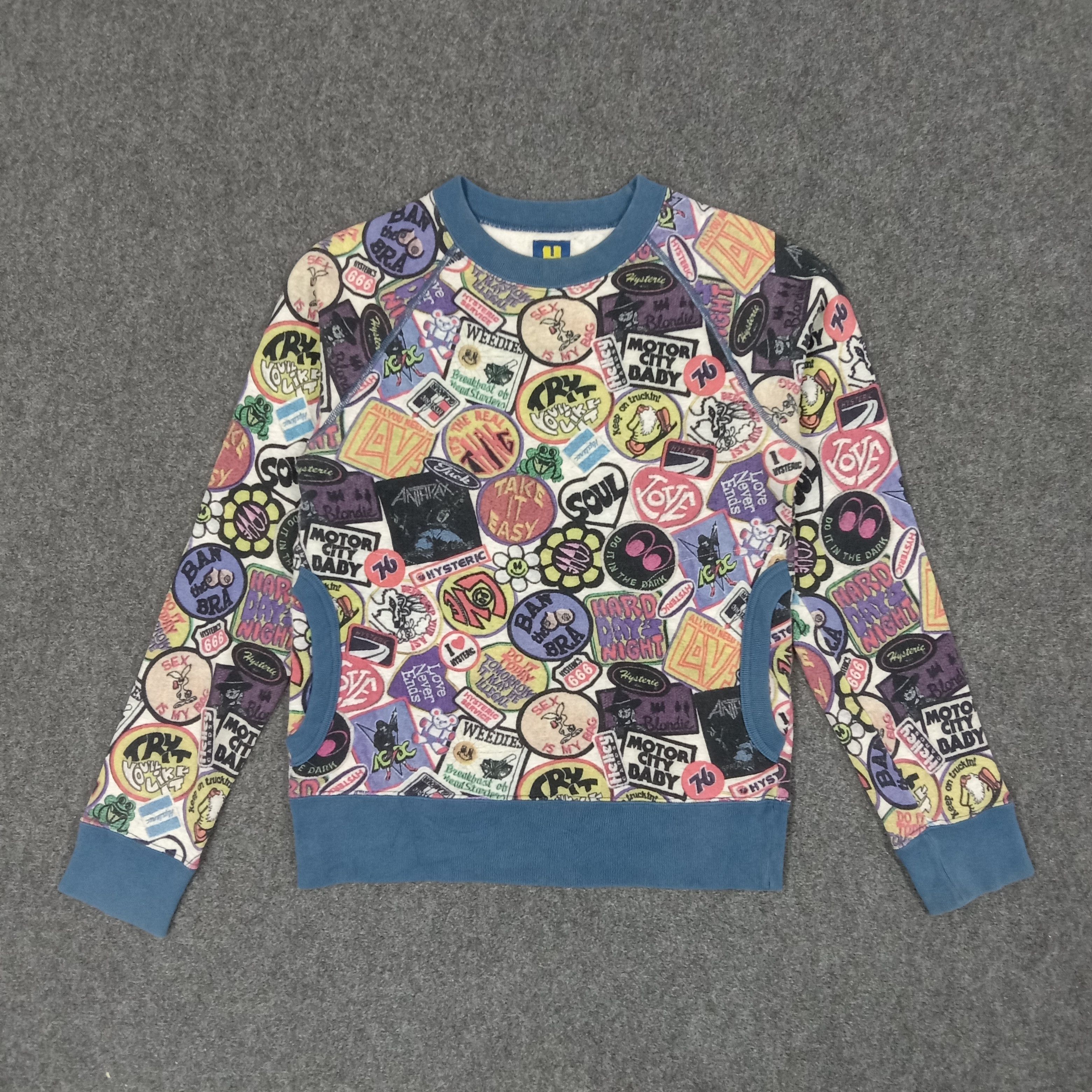 Hysteric Glamour × Japanese Brand × Vintage Hysteric Glamour Japanese Brand Fullprint Sweatshirt Size US XS / EU 42 / 0 - 1 Thumbnail