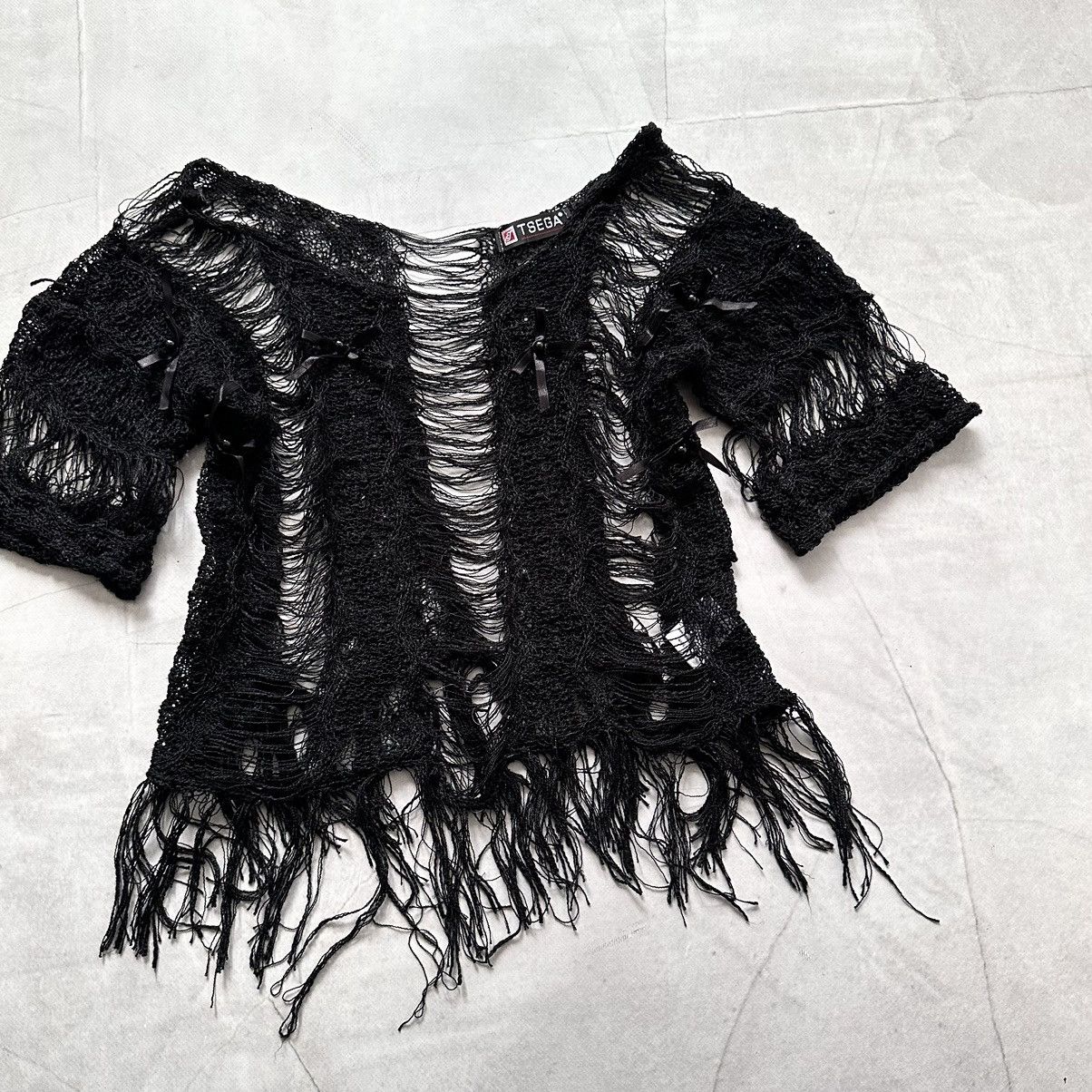 Hysteric Glamour × Undercover Gothic Mesh Web T Shirt Mad Punk LGB Tripp NYC Vibe Size M / US 6-8 / IT 42-44 - 2 Thumbnail