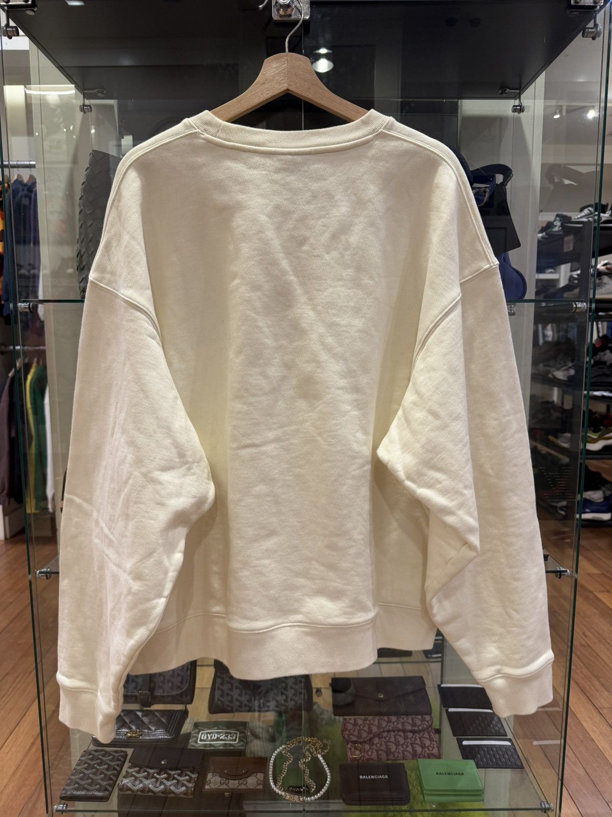 Kith Kith NY To The World Apple Crewneck - Beige Size US XXL / EU 58 / 5 - 2 Thumbnail