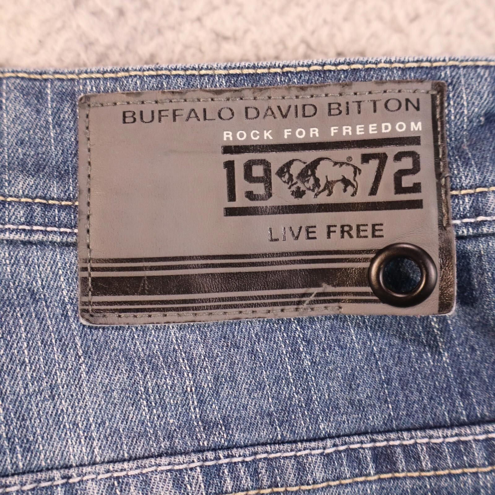 Designer Buffalo David Bitton Evan-X Slim Stretch Jean 38x30 blue Size US 38 / EU 54 - 3 Thumbnail
