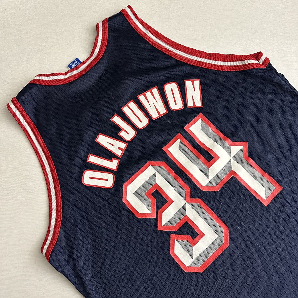 Champion × NBA × Vintage Vintage 90s Houston Rockets Hakeem Olajuwon Champion Jersey Size US XL / EU 56 / 4 - 11 Thumbnail
