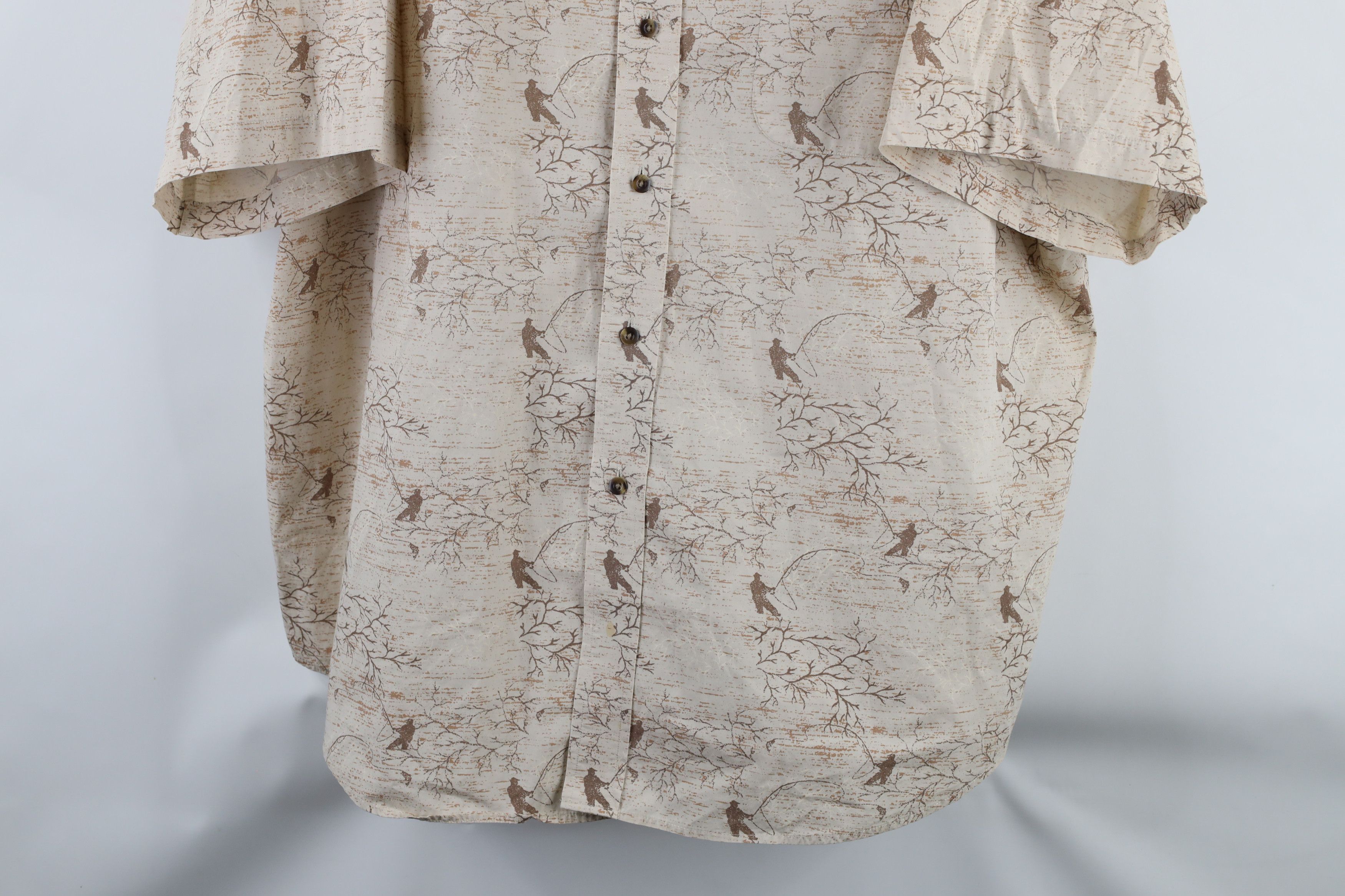 Vintage Vintage 90s Streetwear Nature Fly Fishing Button Down Shirt Size US XXL / EU 58 / 5 - 3 Thumbnail
