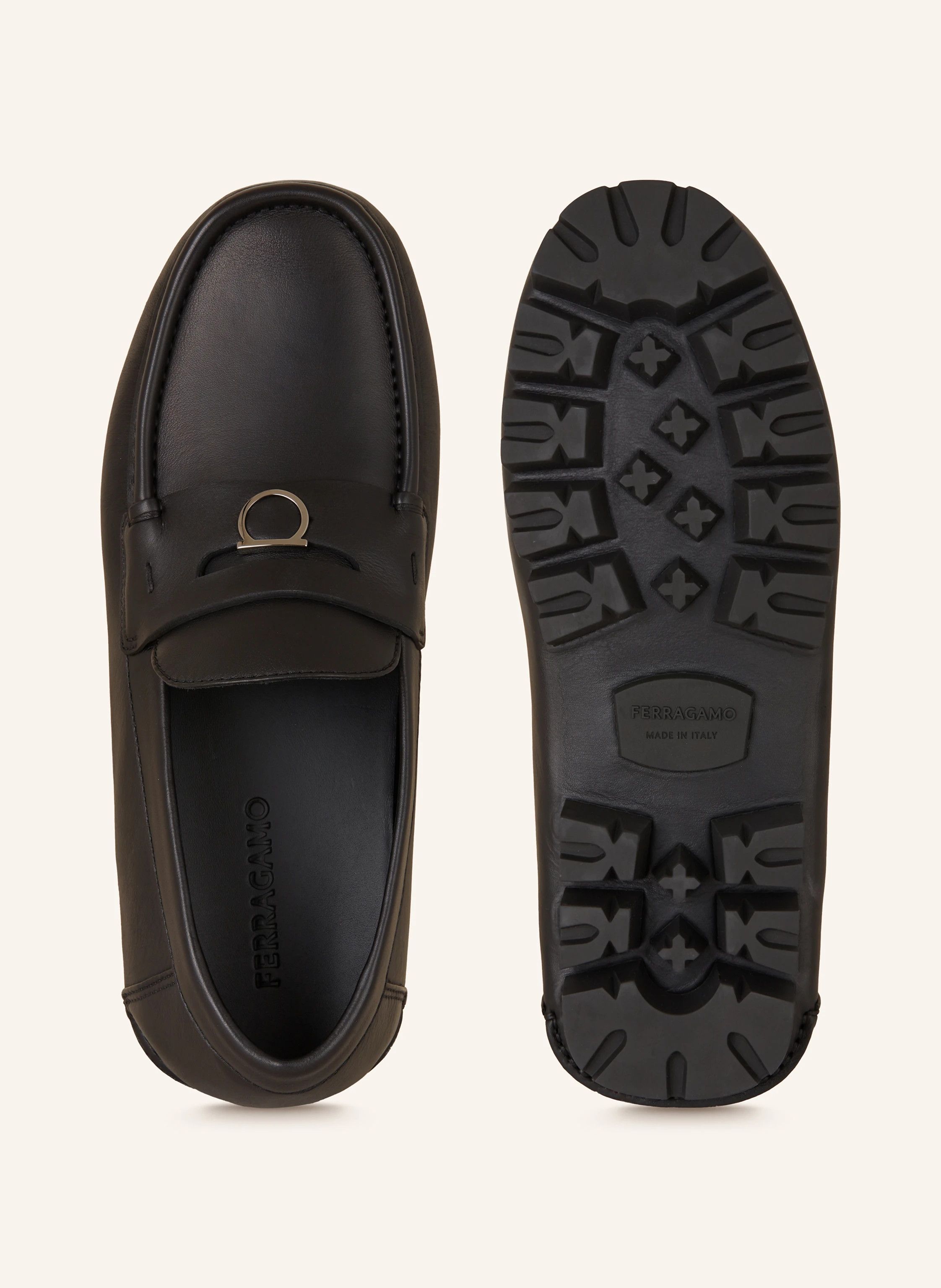 Salvatore Ferragamo o1s1rm0924 Penny Loafers in Black Size US 12.5 / EU 45-46 - 5 Thumbnail