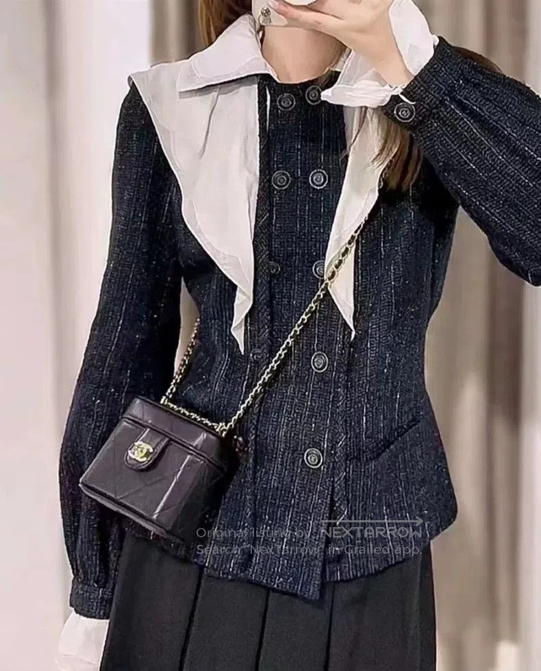 Chanel Chanel 20 Early Spring Station Series Double-breasted ruff Size XS / US 0-2 / IT 36-38 - 3 Thumbnail