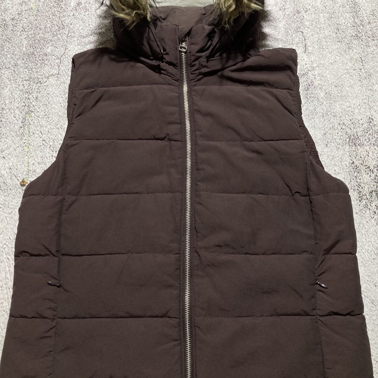Japanese Brand 2000s Gap Gothic Punk Style Down Jacket Fur Vest Brown Size US M / EU 48-50 / 2 - 6 Thumbnail