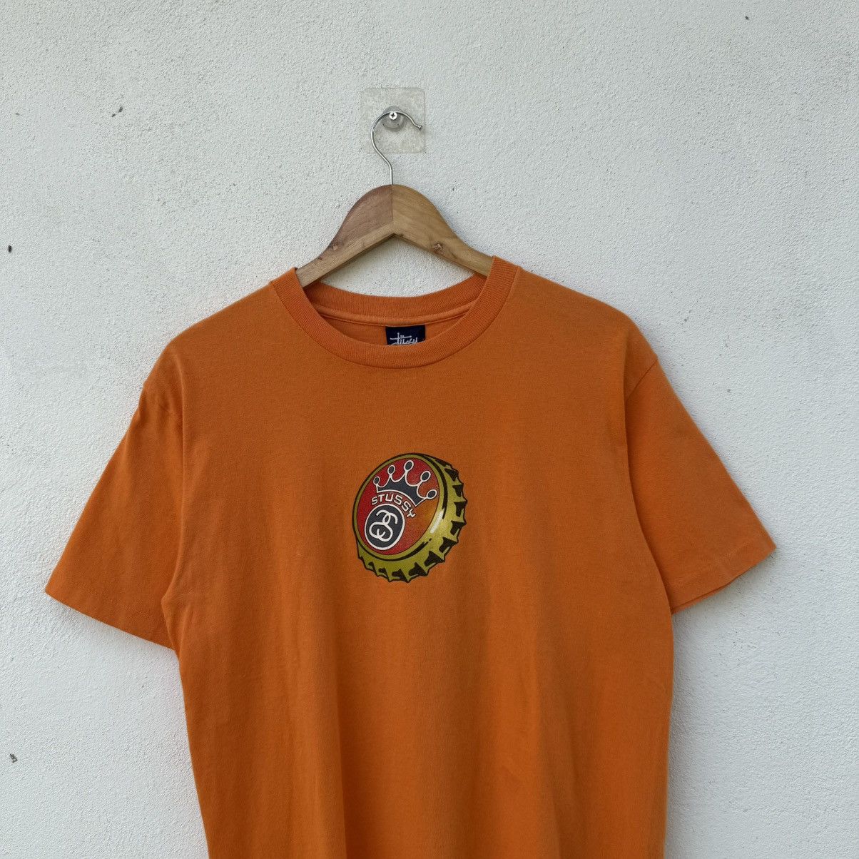 Stussy Vintage 90's Stussy Bottle Cap Tee Shirt Size US M / EU 48-50 / 2 - 2 Thumbnail