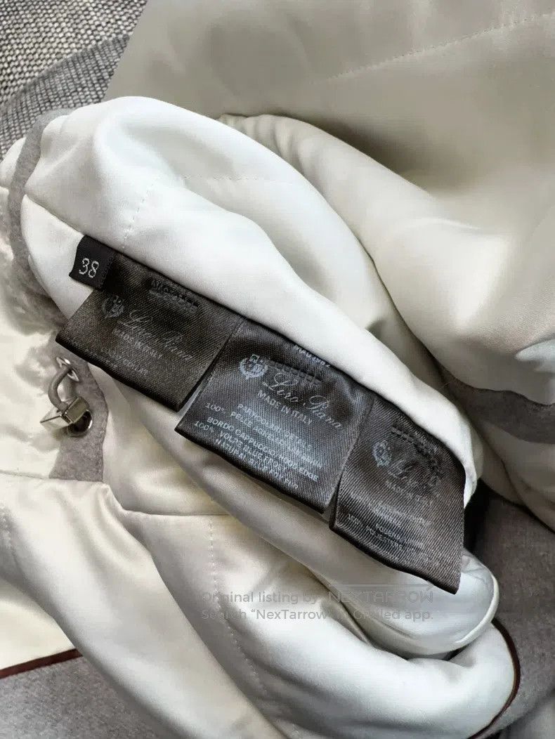 Loro Piana Loro Piana Fur Collar, Grey Wool Cotton Coat Jacket Size XS / US 0-2 / IT 36-38 - 8 Thumbnail