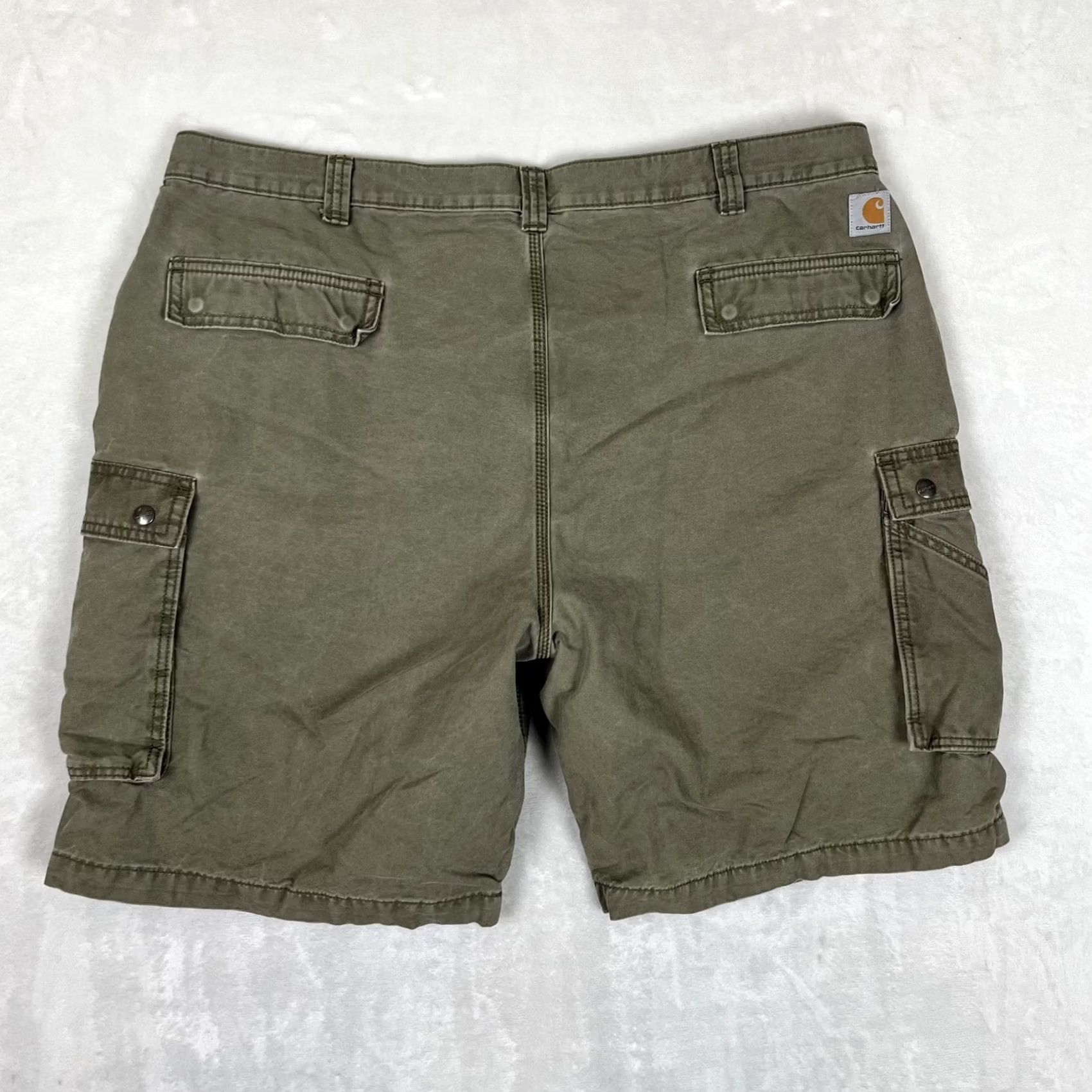 Carhartt VINTAGE Carhartt Cargo Shorts Mens 44 Green Canvas Relaxed Fit 10 Inseam Workwear READ Size US 44 / EU 60 - 6 Thumbnail