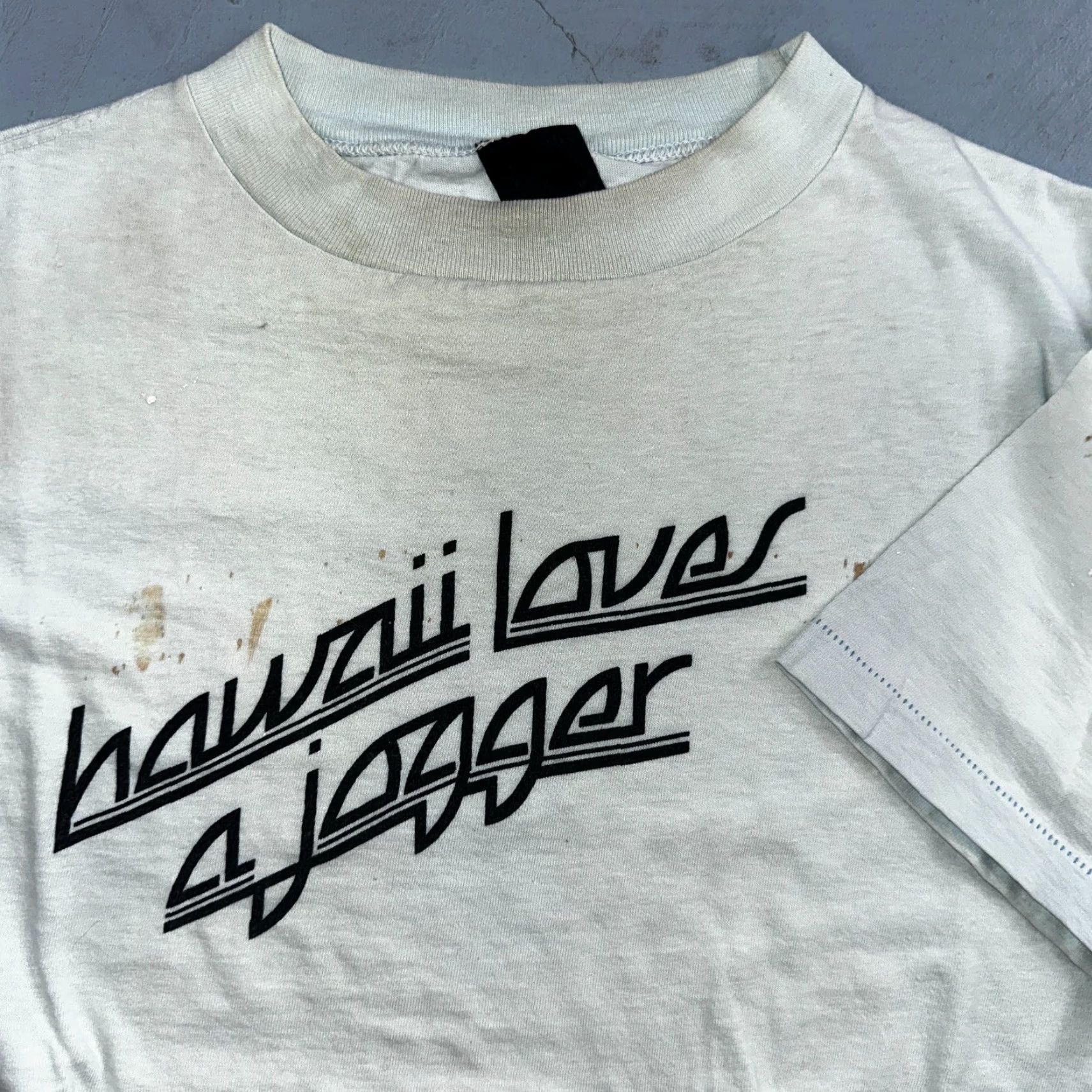 Vintage VINTAGE Hawaii Loves A Jogger Shirt 1970s VTG 70s Rockabilly Rare Text Graphic Running Size US M / EU 48-50 / 2 - 5 Thumbnail