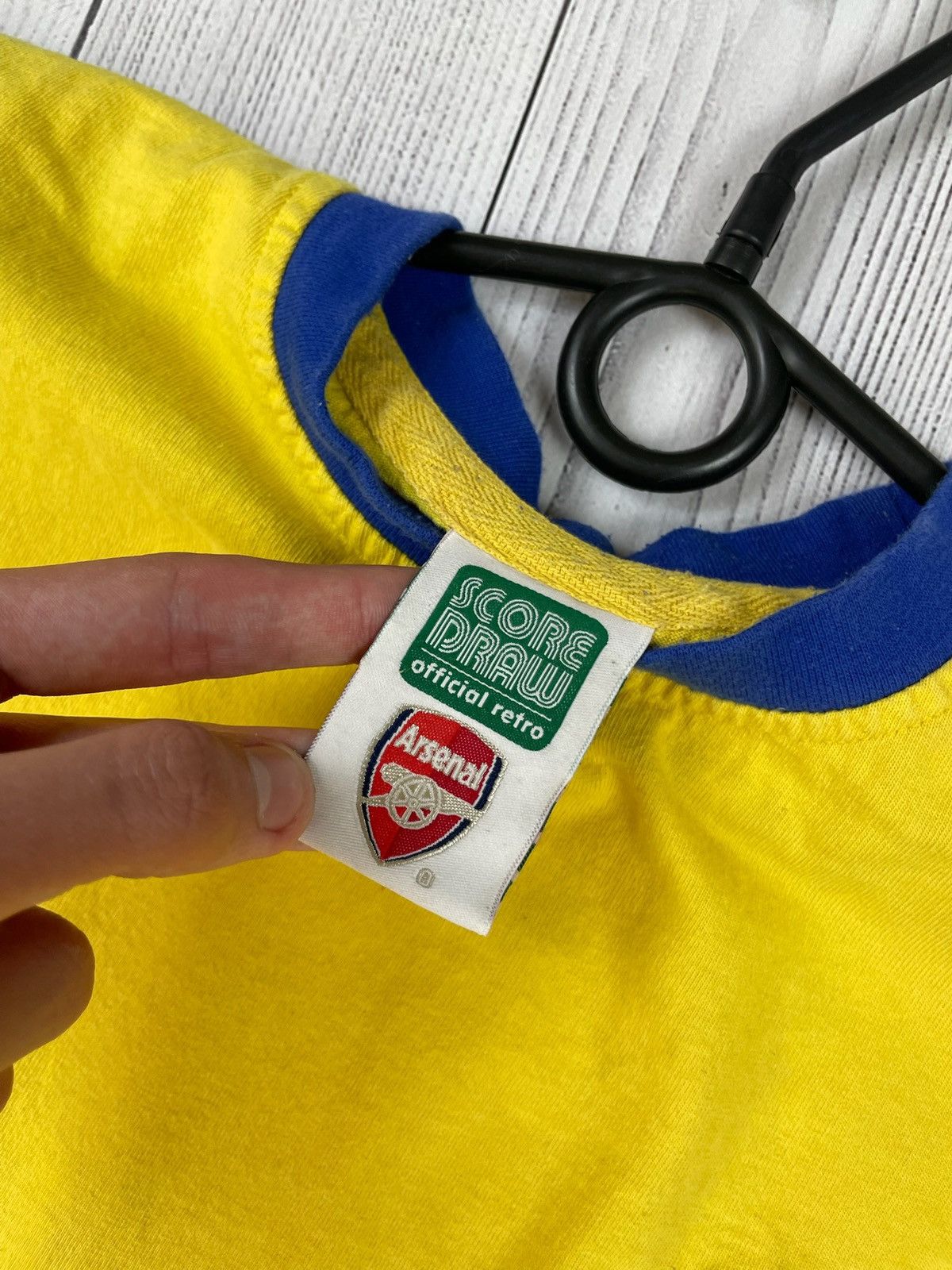 Other Vintage retro soccer jersey Arsenal size M away yellow Size US M / EU 48-50 / 2 - 3 Thumbnail