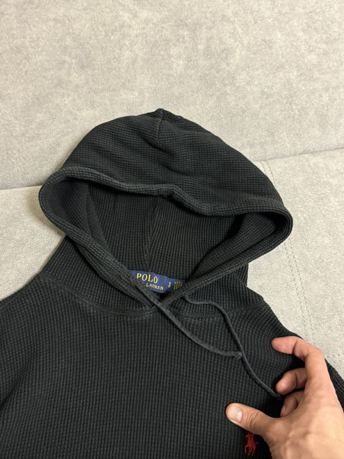 Polo Ralph Lauren × Vintage Vintage Polo Ralph Lauren black faded hoodie Y2K size M Size US S / EU 44-46 / 1 - 9 Thumbnail