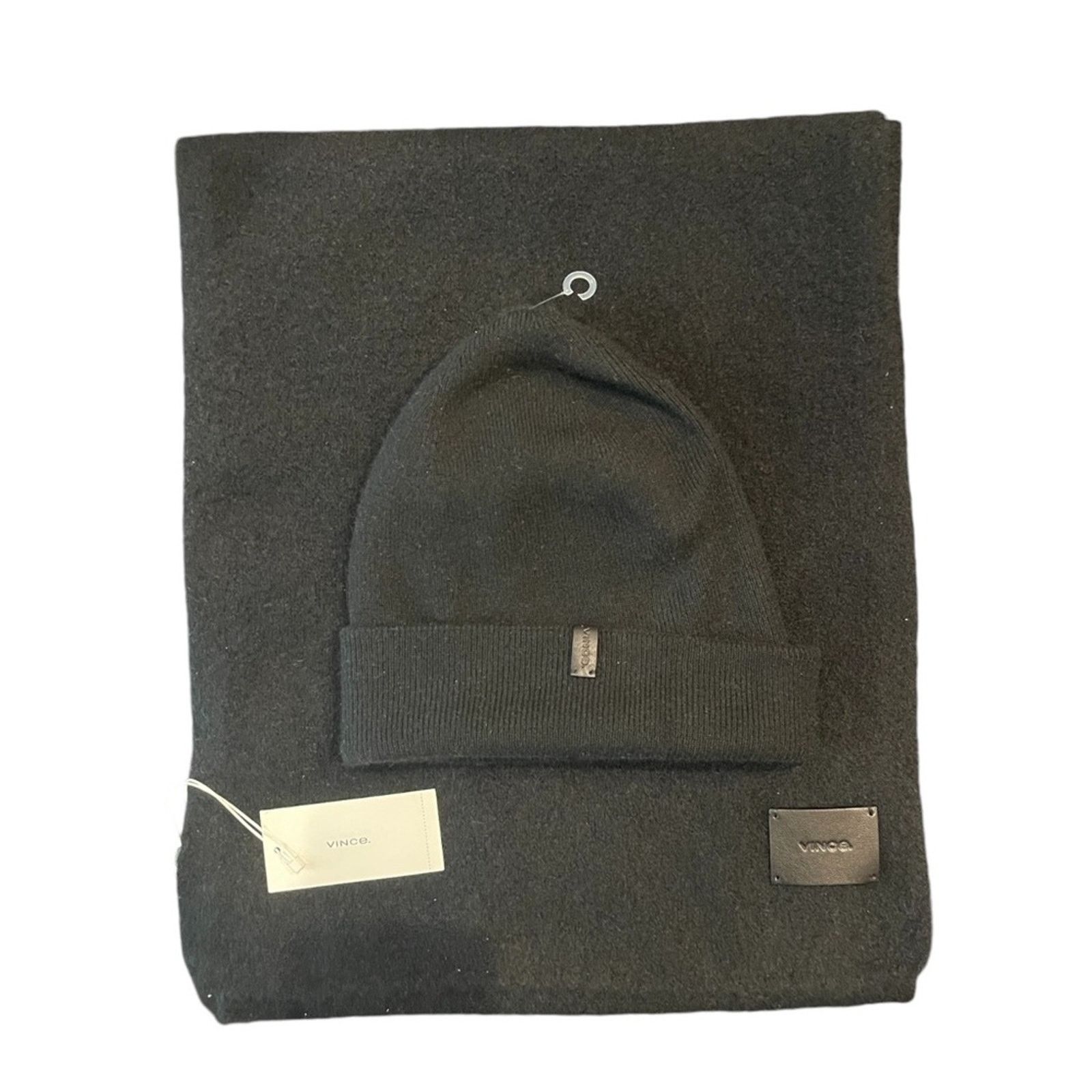 Vince BNWT Vince Black Scarf & Beanie Size ONE SIZE - 1 Thumbnail