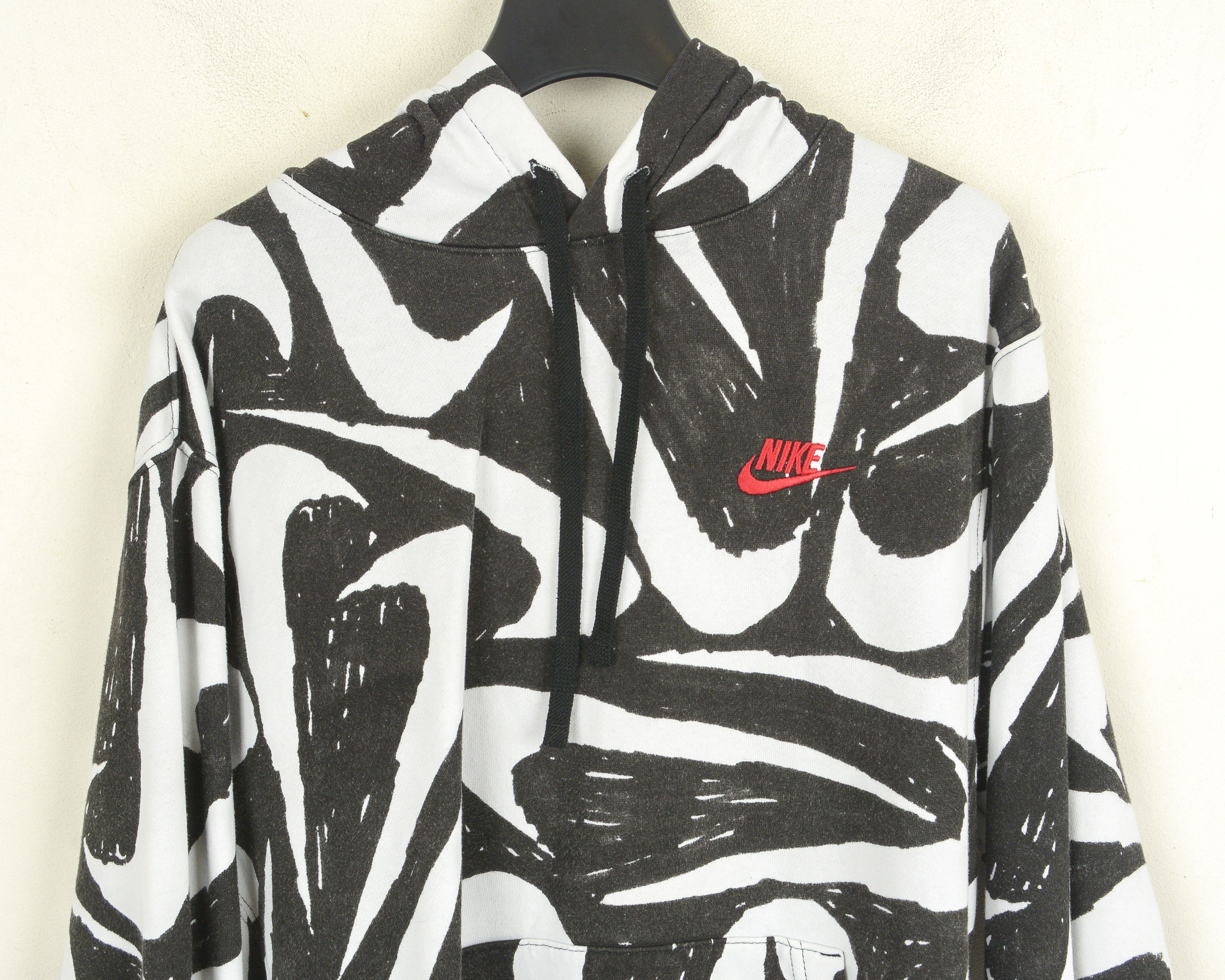 Nike NSW Club Mens S Hoodie Jumper Zebra Logo Multicolor Size US S / EU 44-46 / 1 - 2 Thumbnail