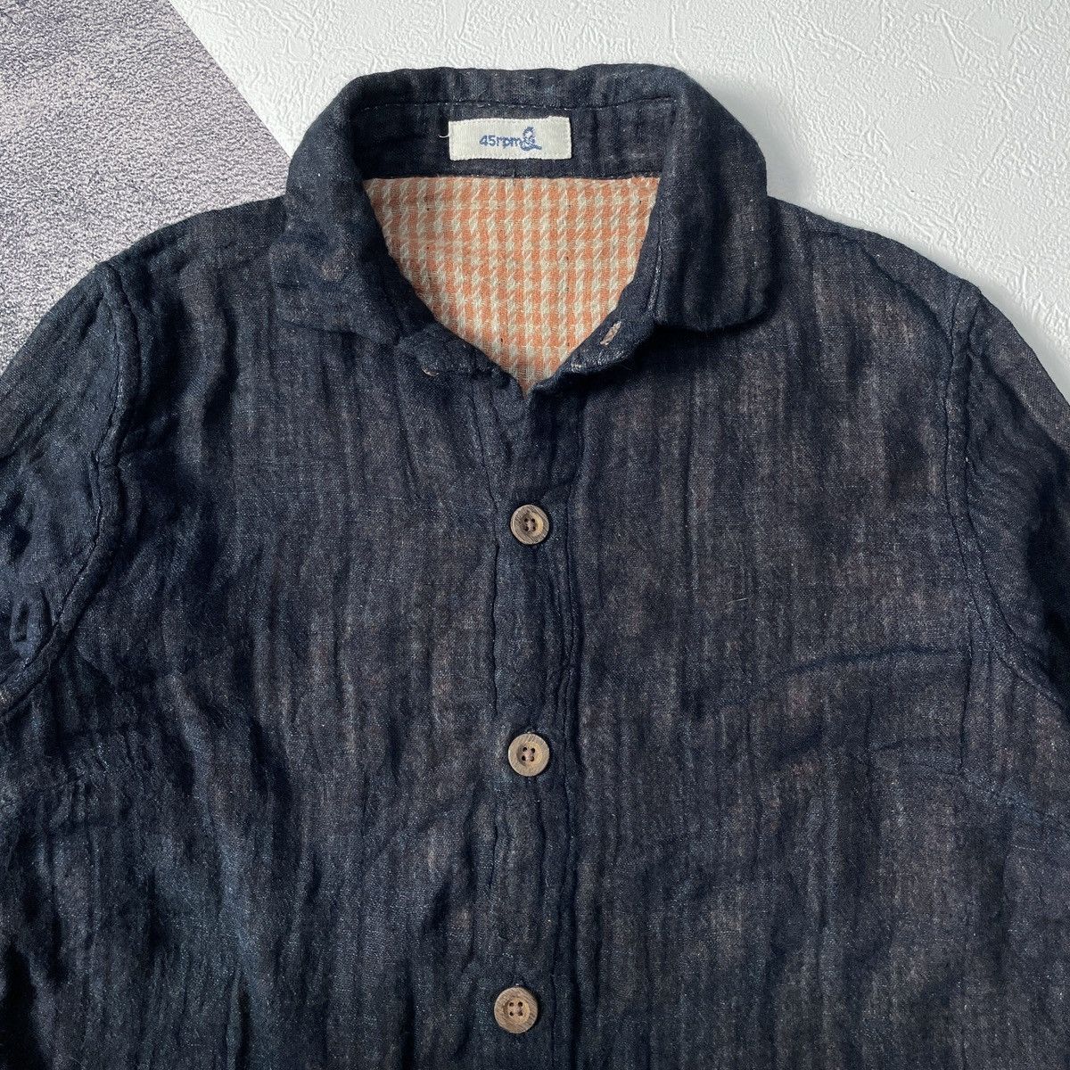 45rpm Vintage 45rpm japanese flanel cotton Ls shirt Size US S / EU 44-46 / 1 - 4 Thumbnail