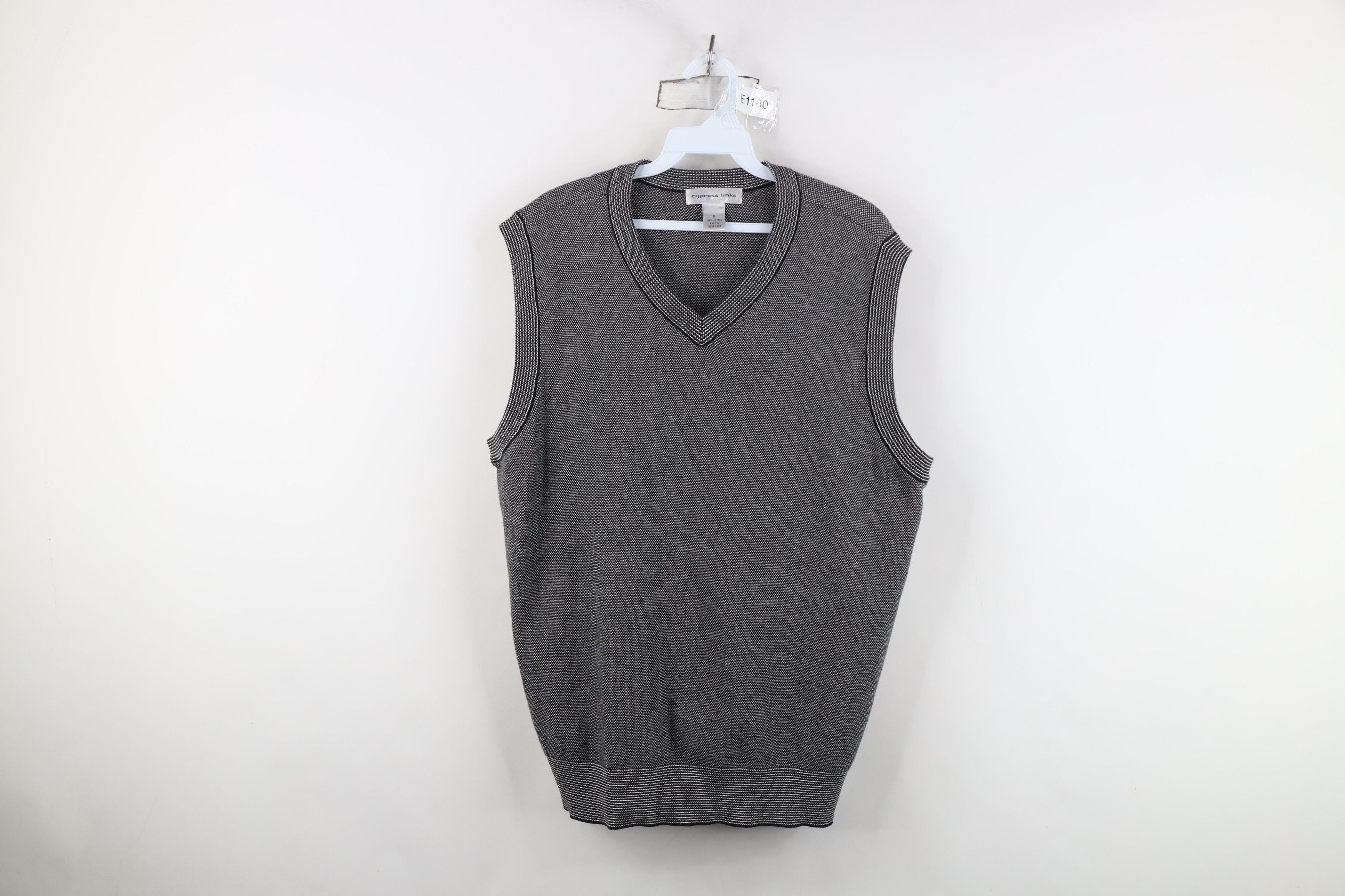 Vintage Vintage 90s Streetwear Thermal Knit V-Neck Sweater Vest Size US M / EU 48-50 / 2 - 1 Thumbnail