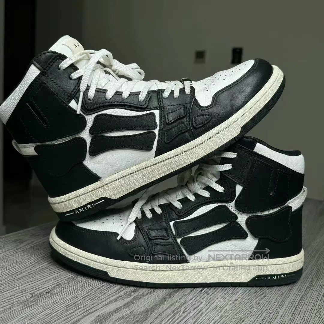 Amiri amiri black and white high-top sneakers. Size US 9 / EU 42 - 3 Thumbnail
