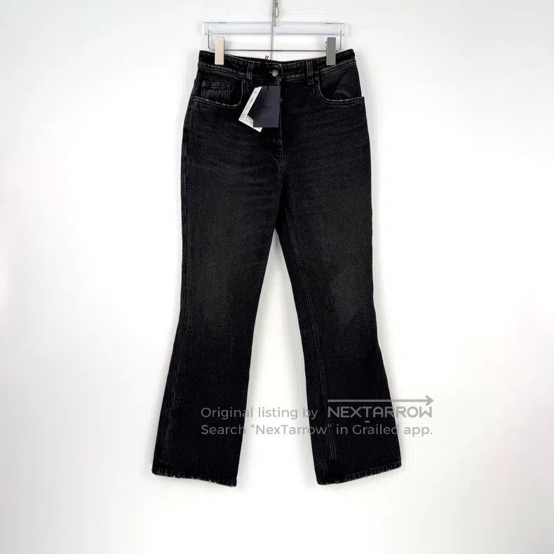 Prada Prada Washed black and gray metal triangle jeans Size US 27 - 3 Thumbnail