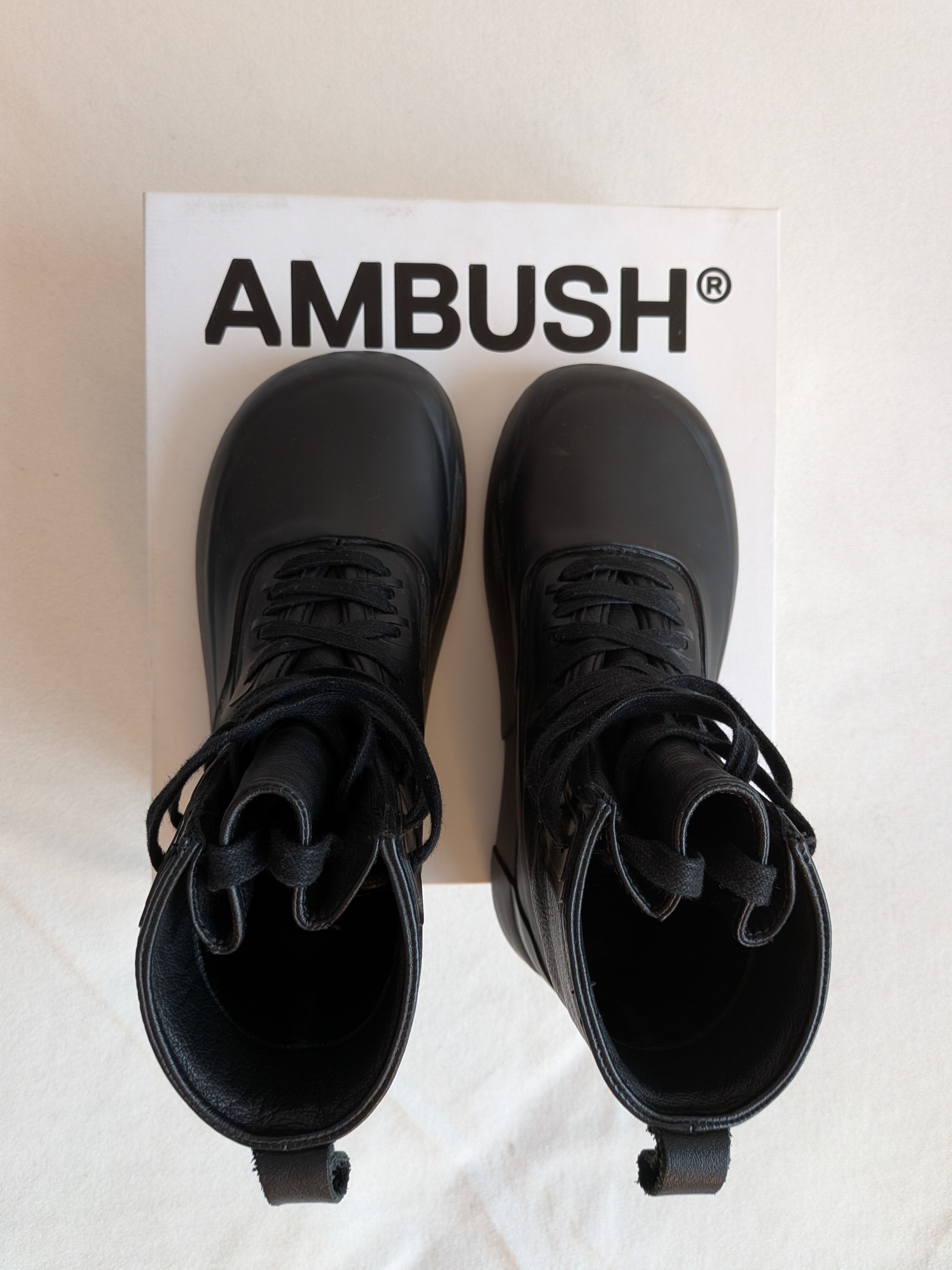 Ambush Design Black lace up boots Size US 6 / EU 39 - 4 Thumbnail